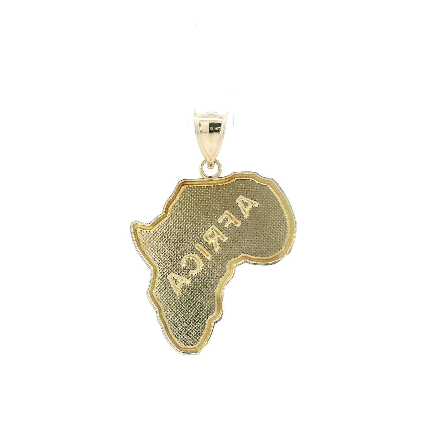 10K Yellow Gold "Africa" Pendant