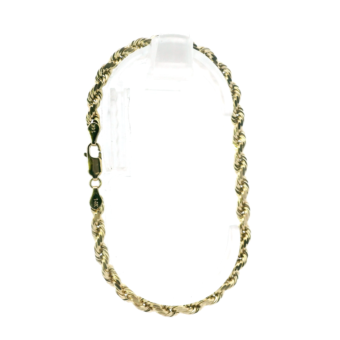 14K Yellow Gold 8.25" Rope Bracelet