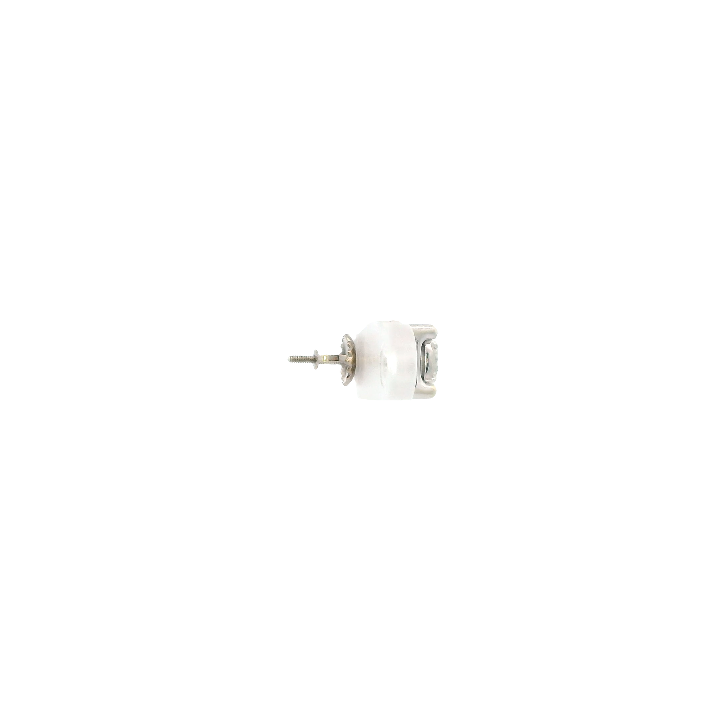 14K White Gold Diamond Single Stud Earring - 0.88ct