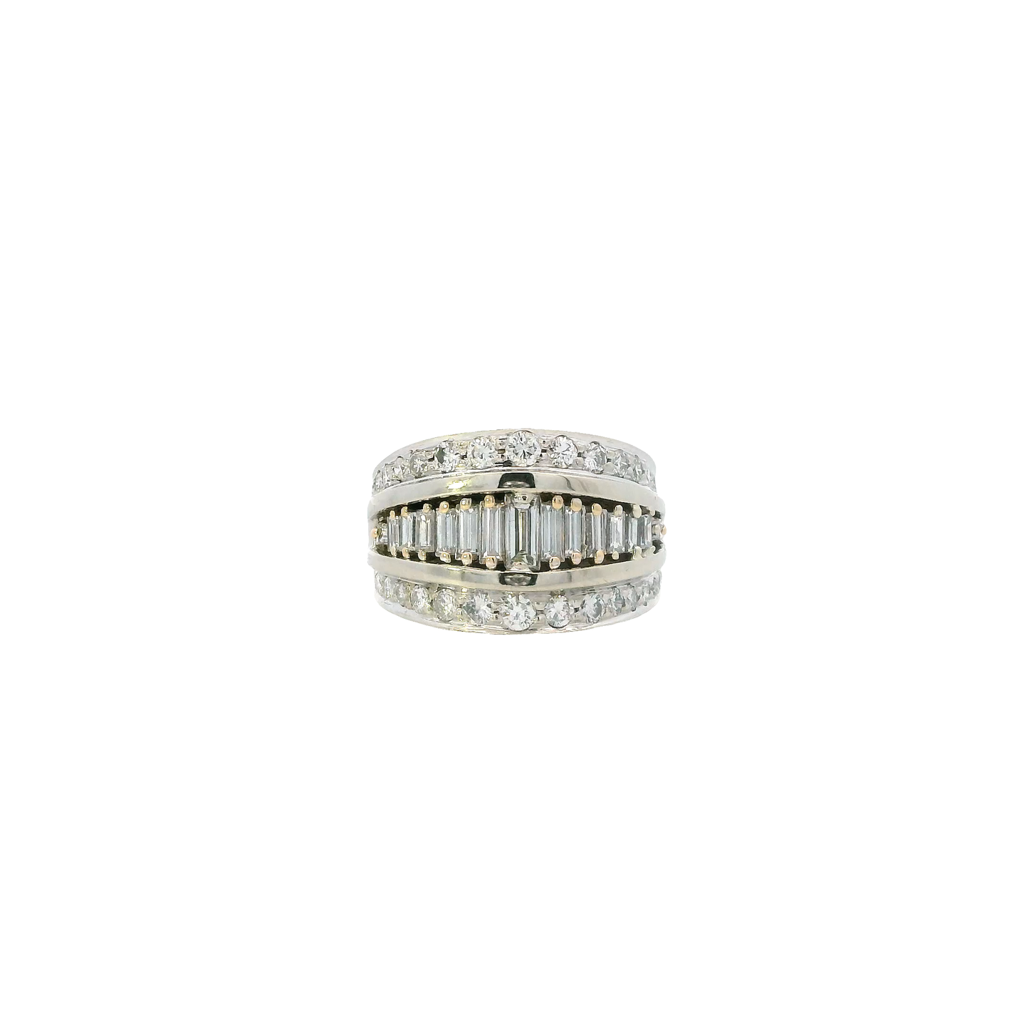 14K White Gold Diamond Women's Ring - 0.80ct