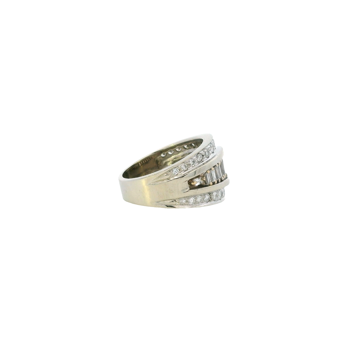 14K White Gold Diamond Women's Ring - 0.80ct