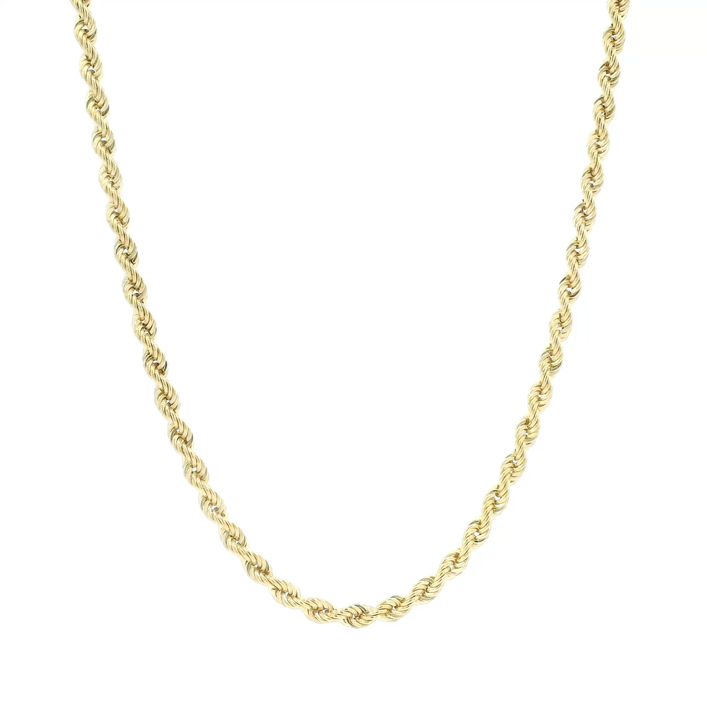 10K Yellow Gold 20" Hollow Rope Chain
