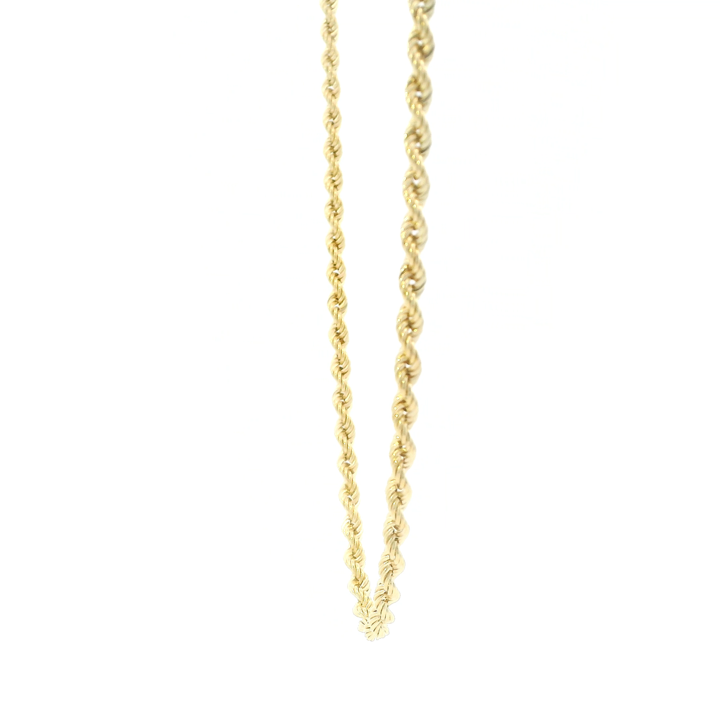 10K Yellow Gold 20" Hollow Rope Chain