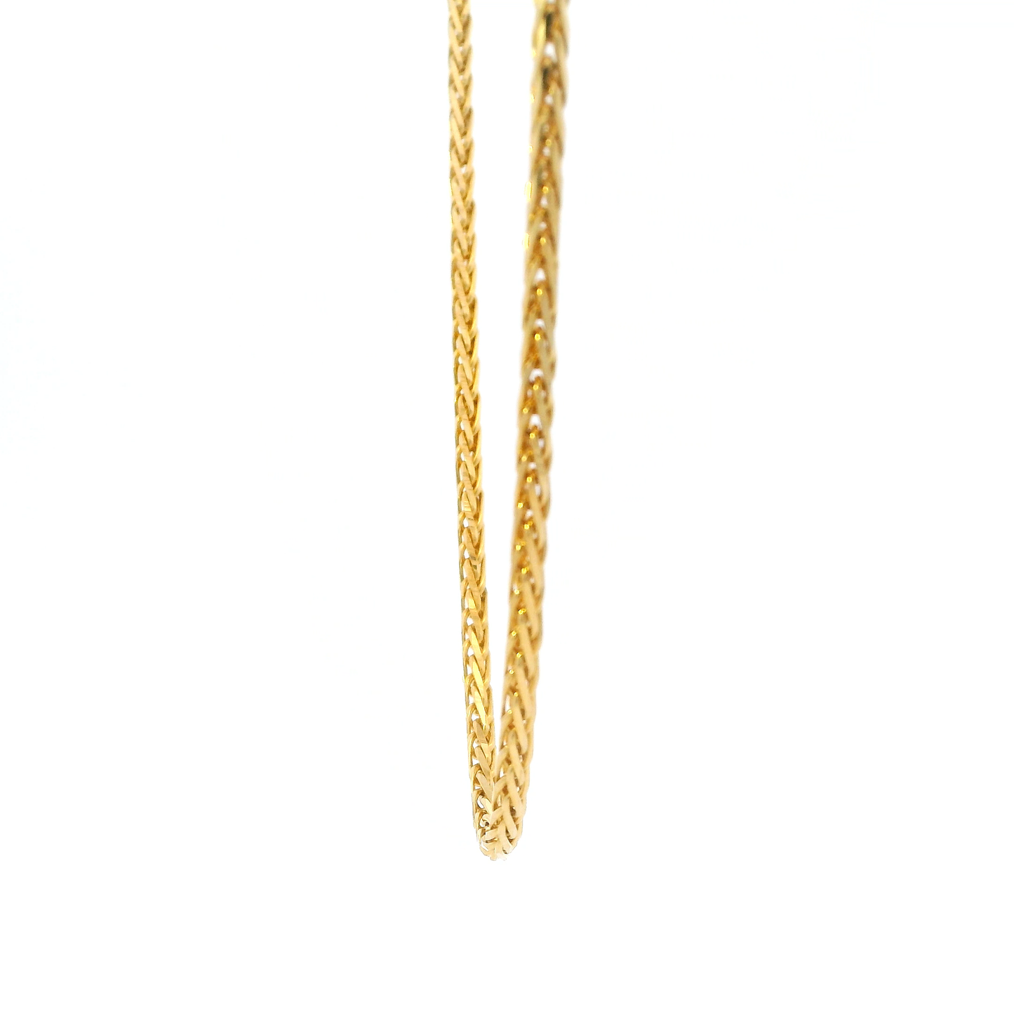 22K Yellow Gold 18" Wheat Chain