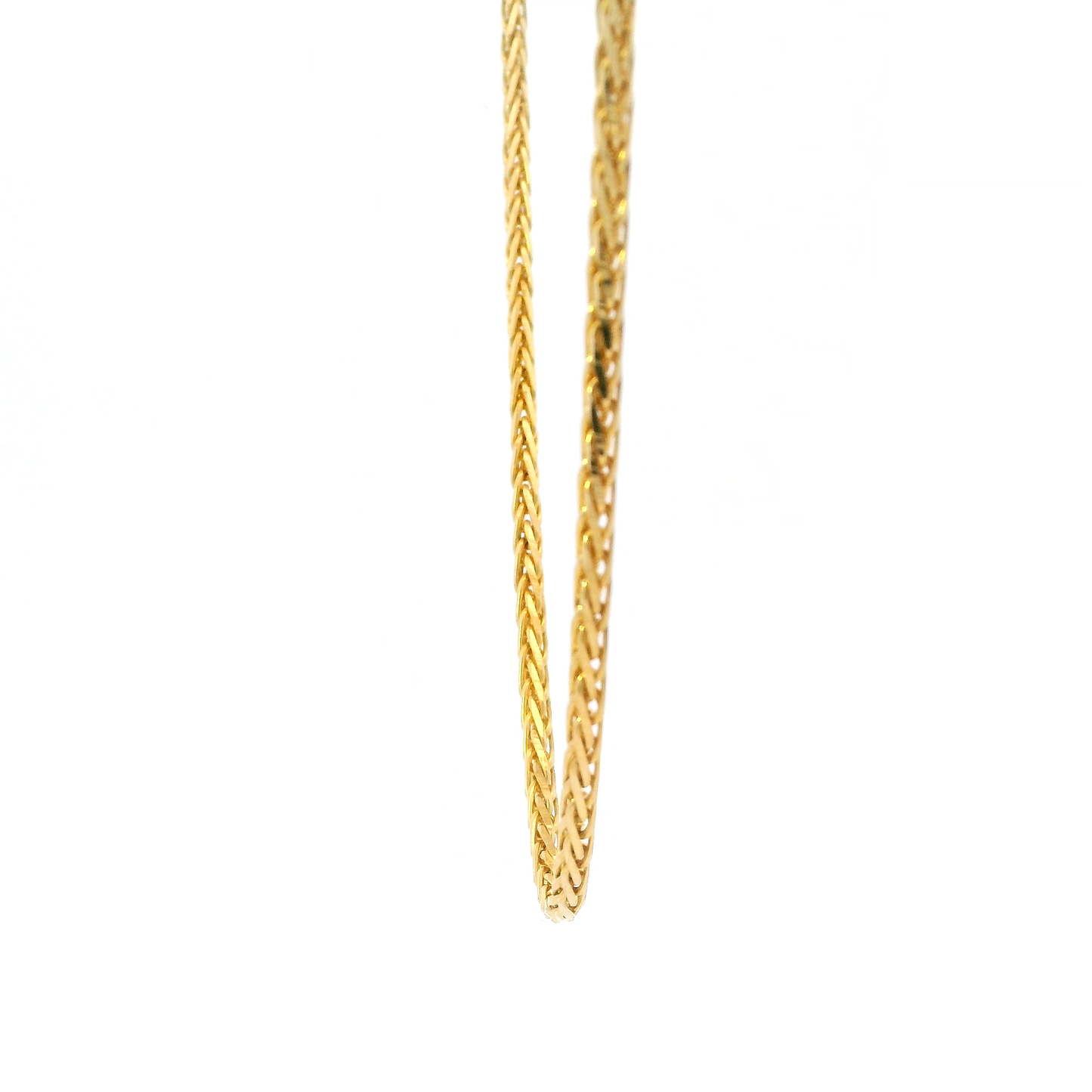 22K Yellow Gold 18" Wheat Chain