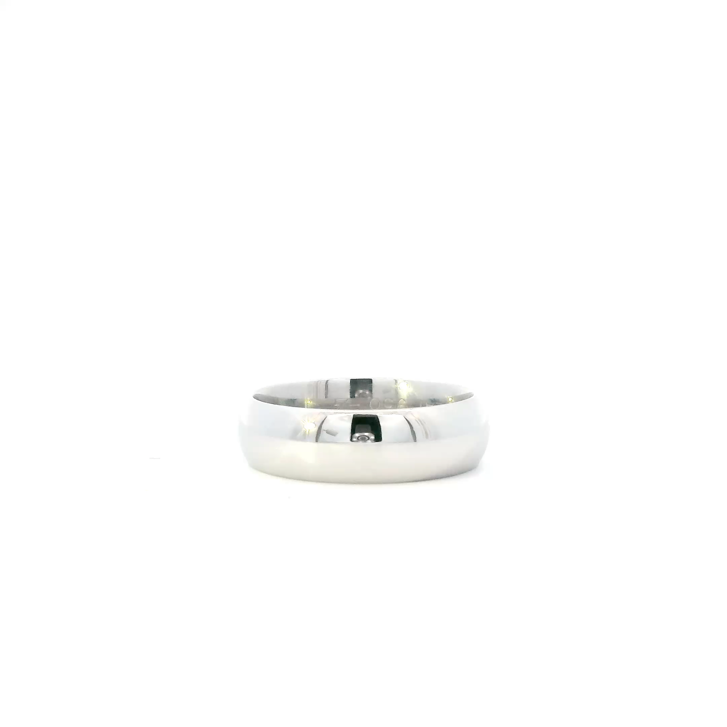 Platinum Men's Comfort Band Ring