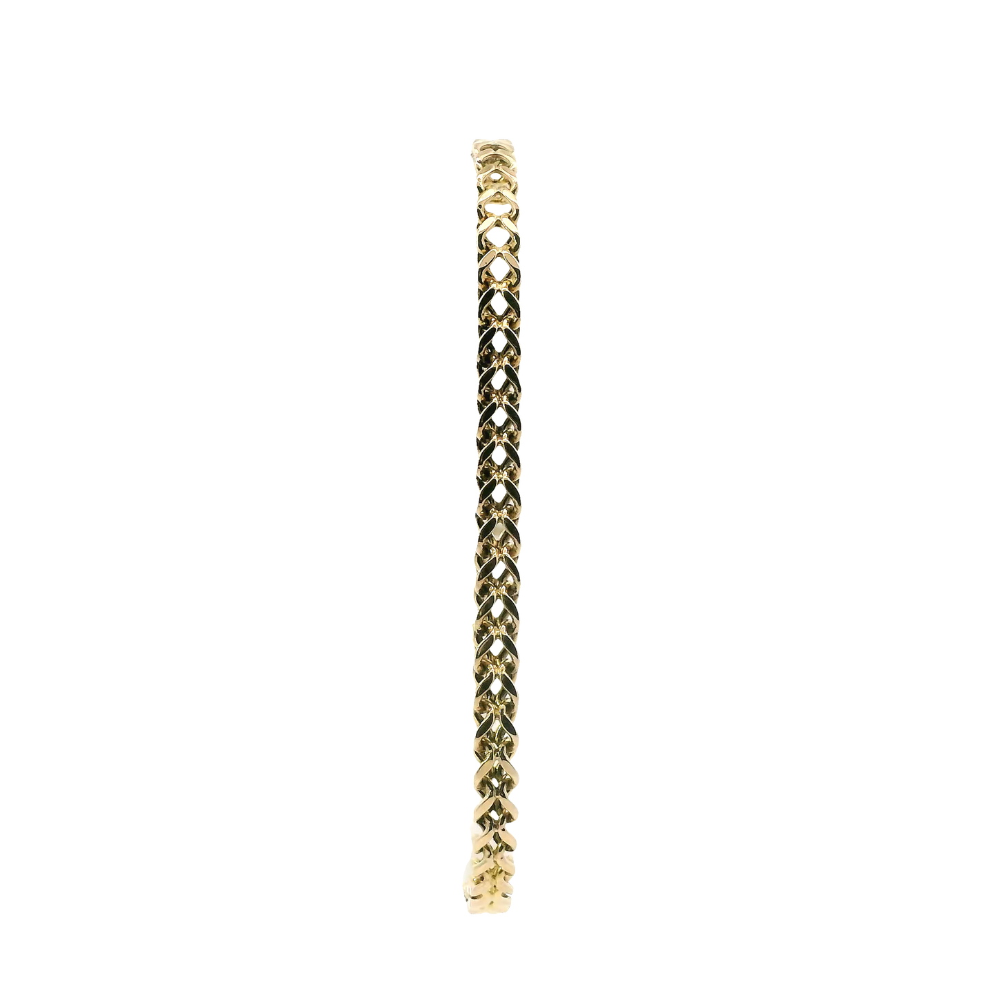 14K Yellow Gold 8" Franco Bracelet
