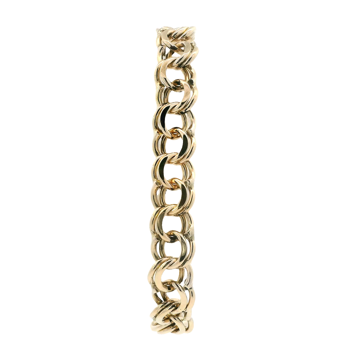 14K Yellow Double Link Bracelet