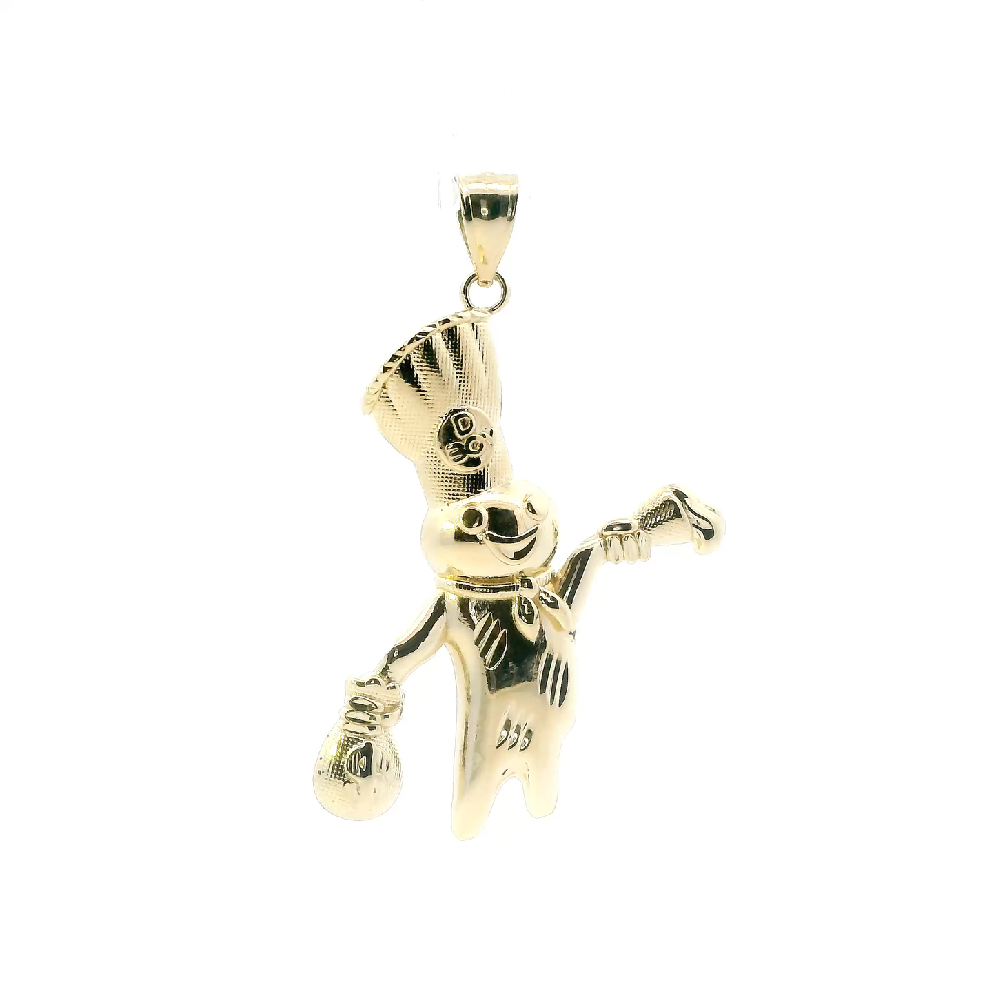 10K Yellow Gold Doughboy Pendant