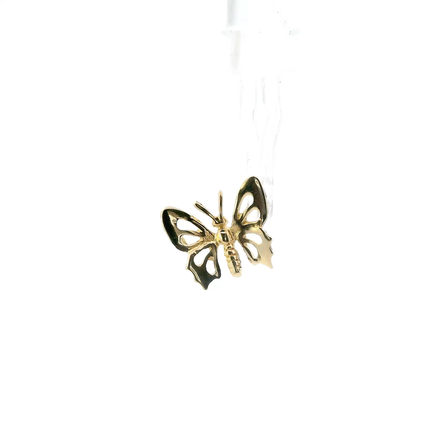 14K Yellow Gold Butterfly Pendant