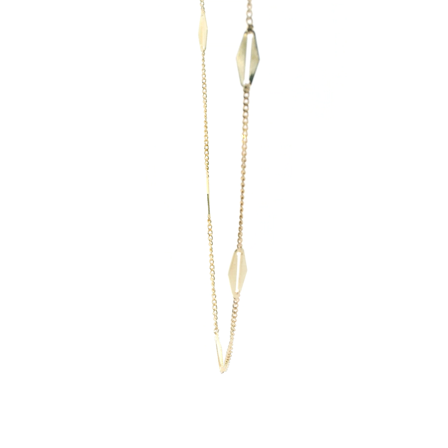 14K Yellow Gold 22" Diamond Linked Cuban Chain