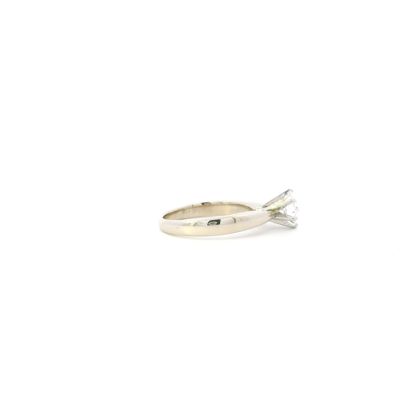 14K Yellow Gold Diamond Solitaire Women's Ring - 0.87ct