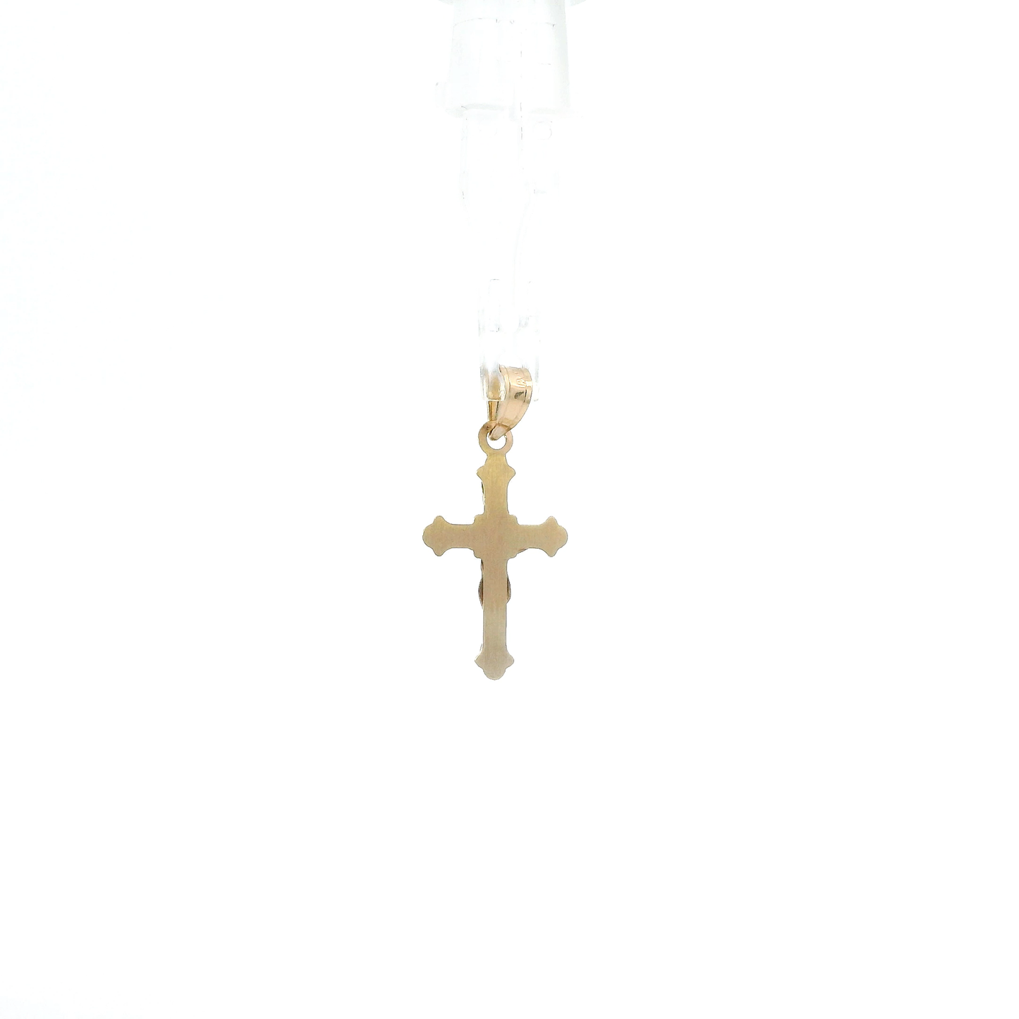 14K Yellow & White Crucifix Pendant