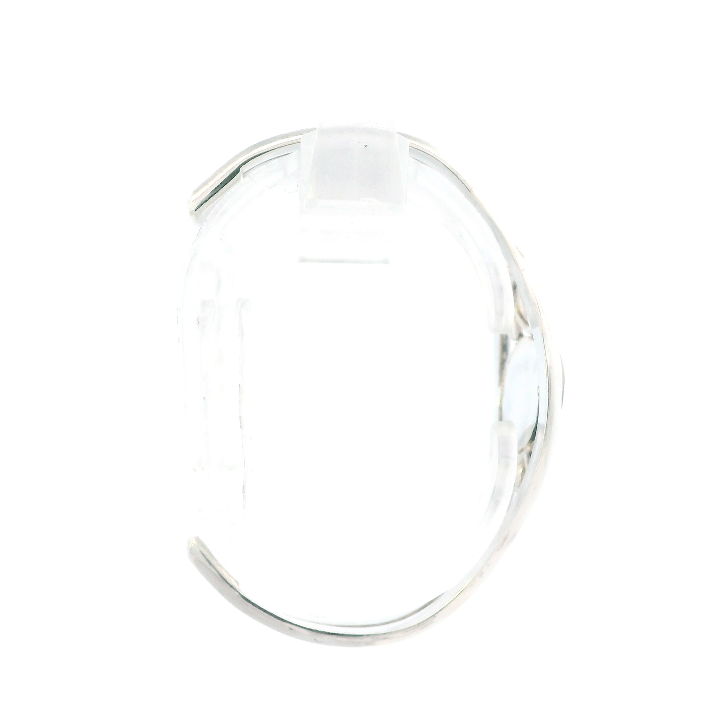 Vintage Silver Abalone Shel Inlaid Mop Silver Filigree Cuff Bracelet