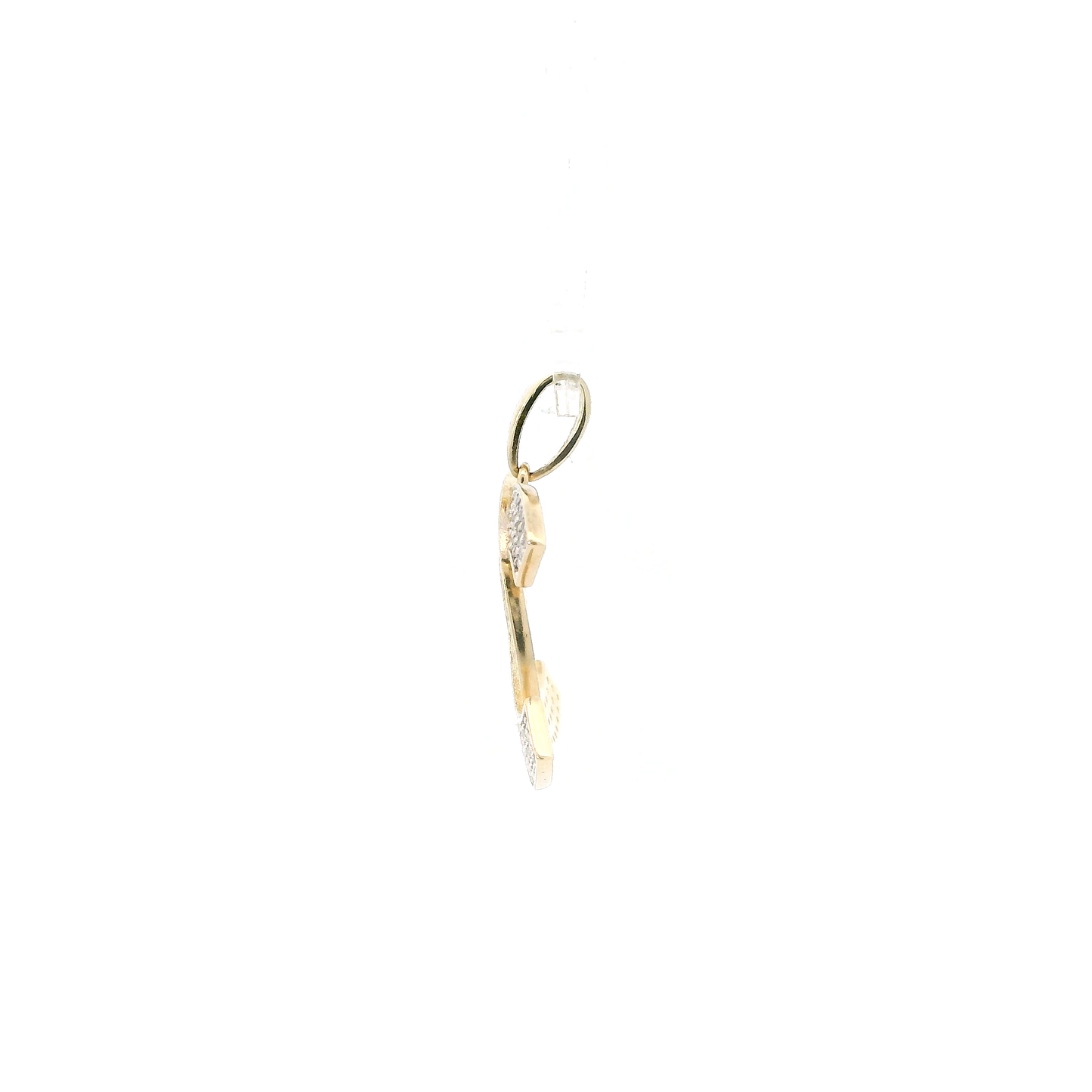 14K Yellow & White Gold "CC" Pendant