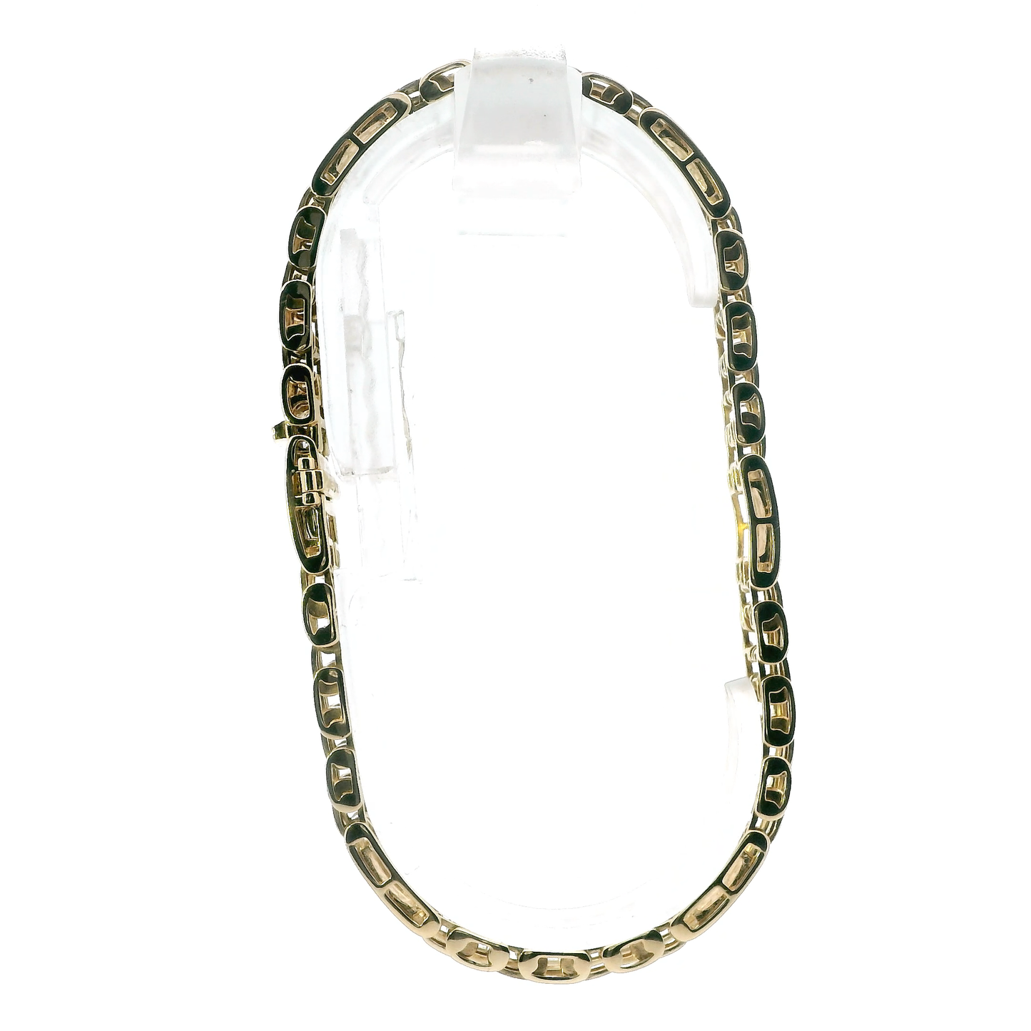 10K Yellow Gold Diamond Panther Link Bracelet