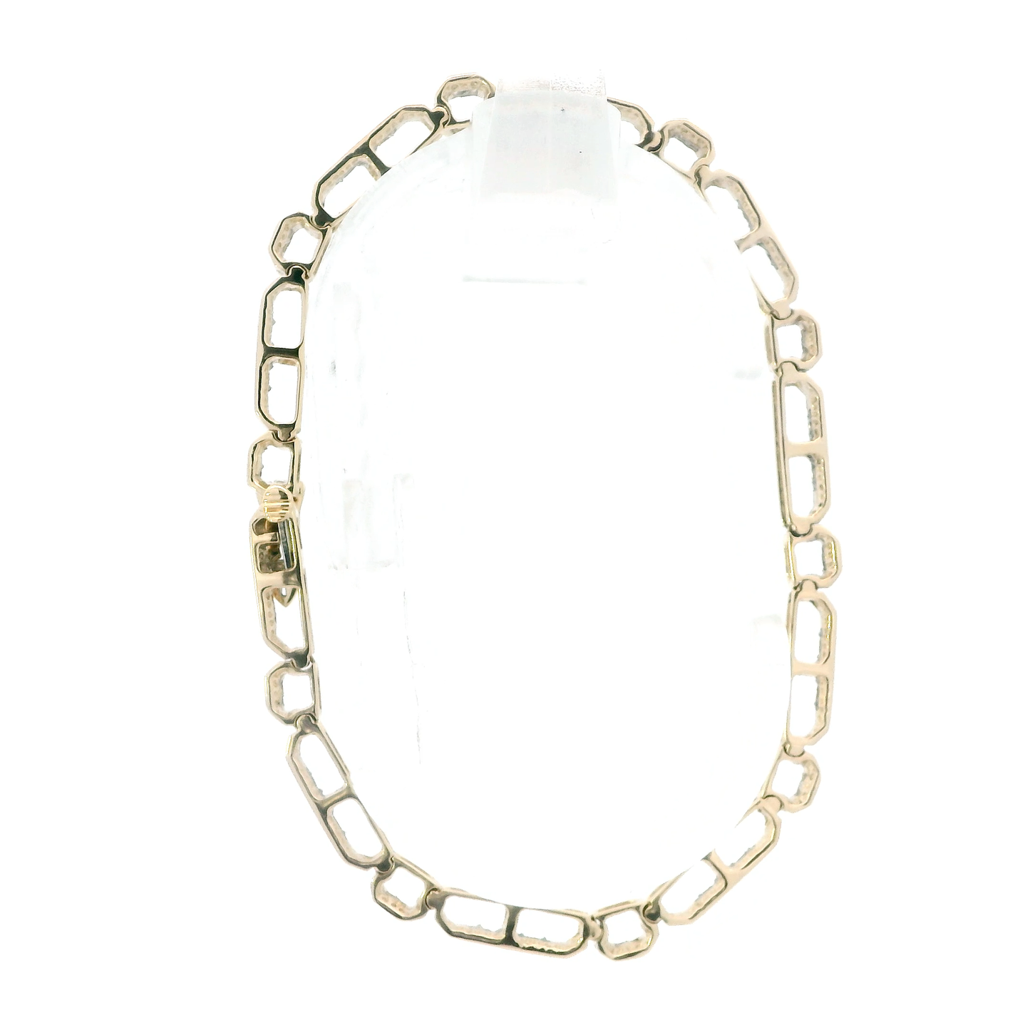 10K Yellow Gold Diamond Tennis Bracelet - 0.91ct