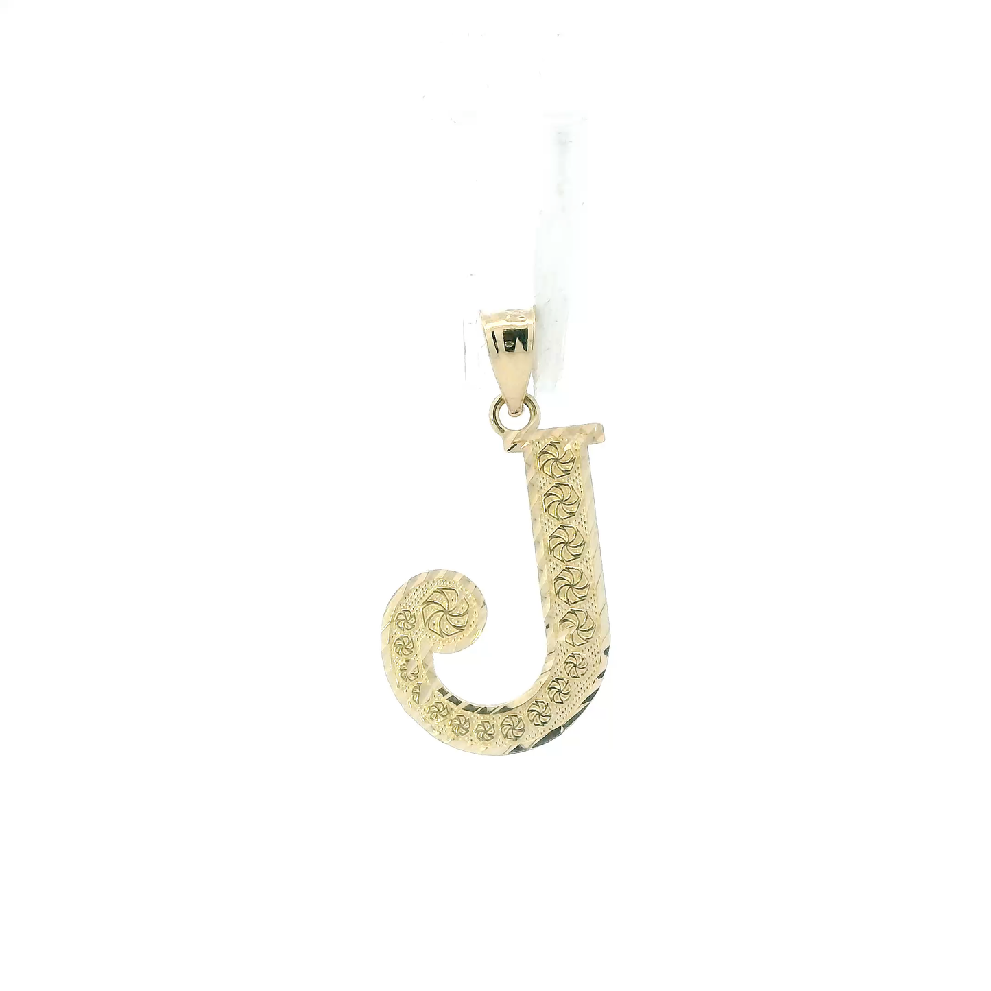 10K Yellow Gold Letter "J" Pendant