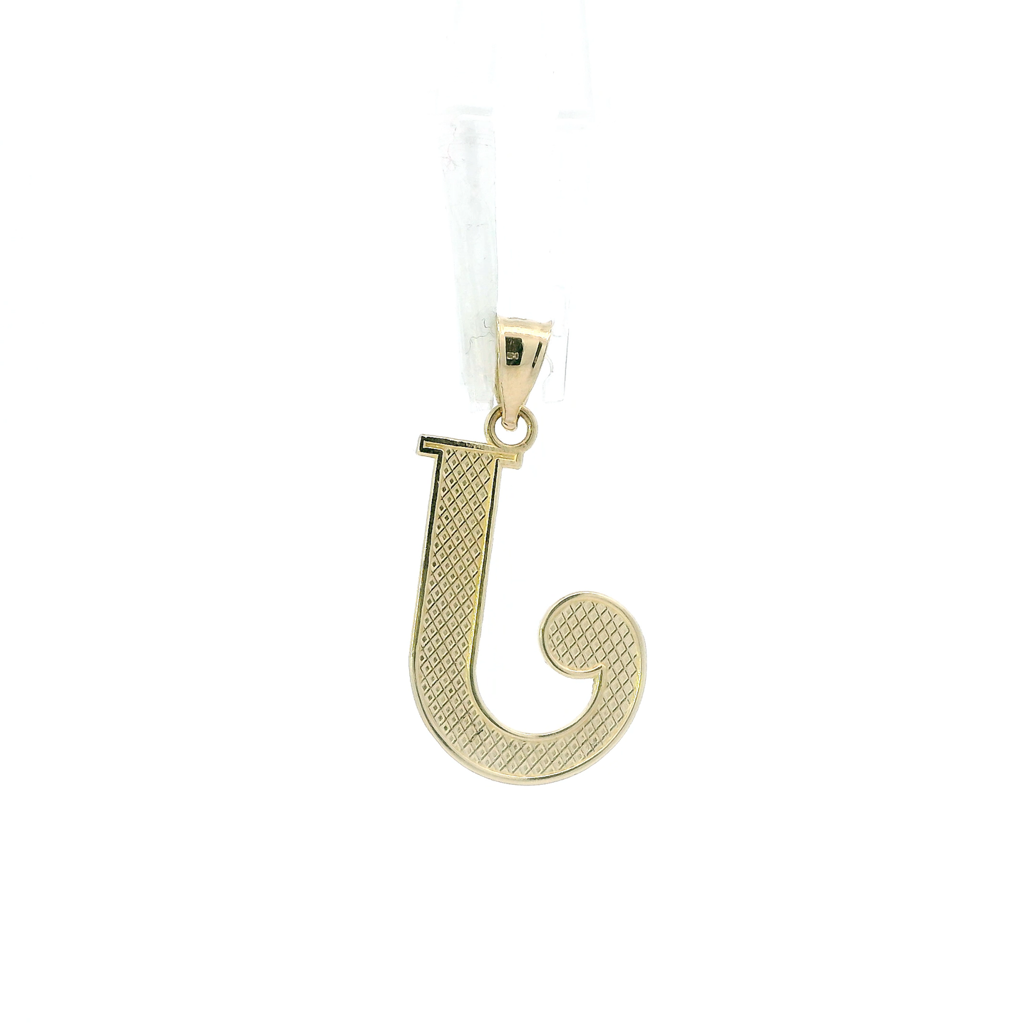 10K Yellow Gold Letter "J" Pendant