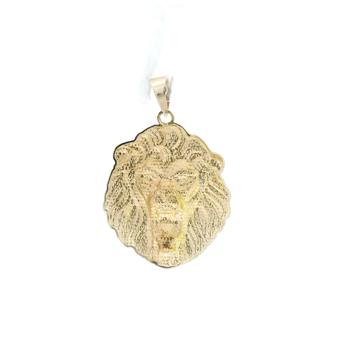 10K Yellow Gold Lion Head Pendant