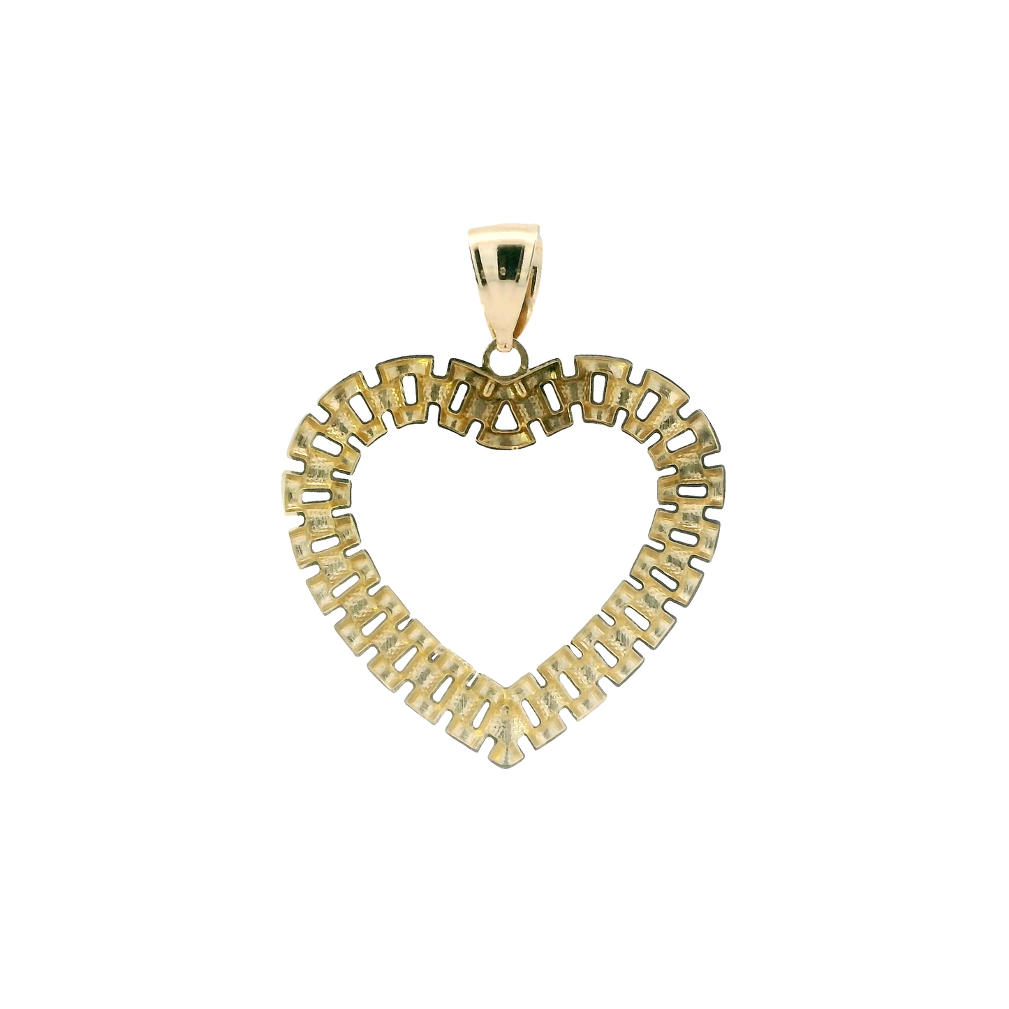10K Yellow Gold Rolex Heart Pendant