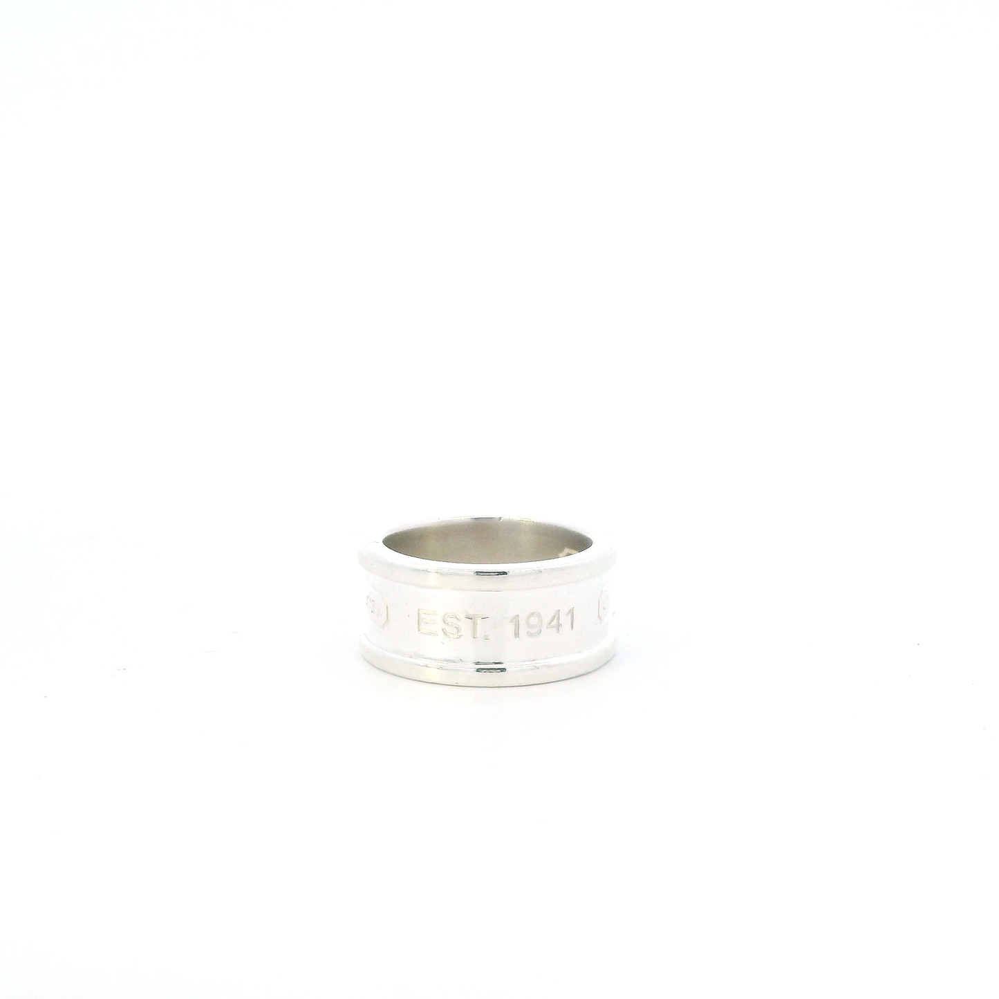Coach Sterling Silver Wide Band Ring