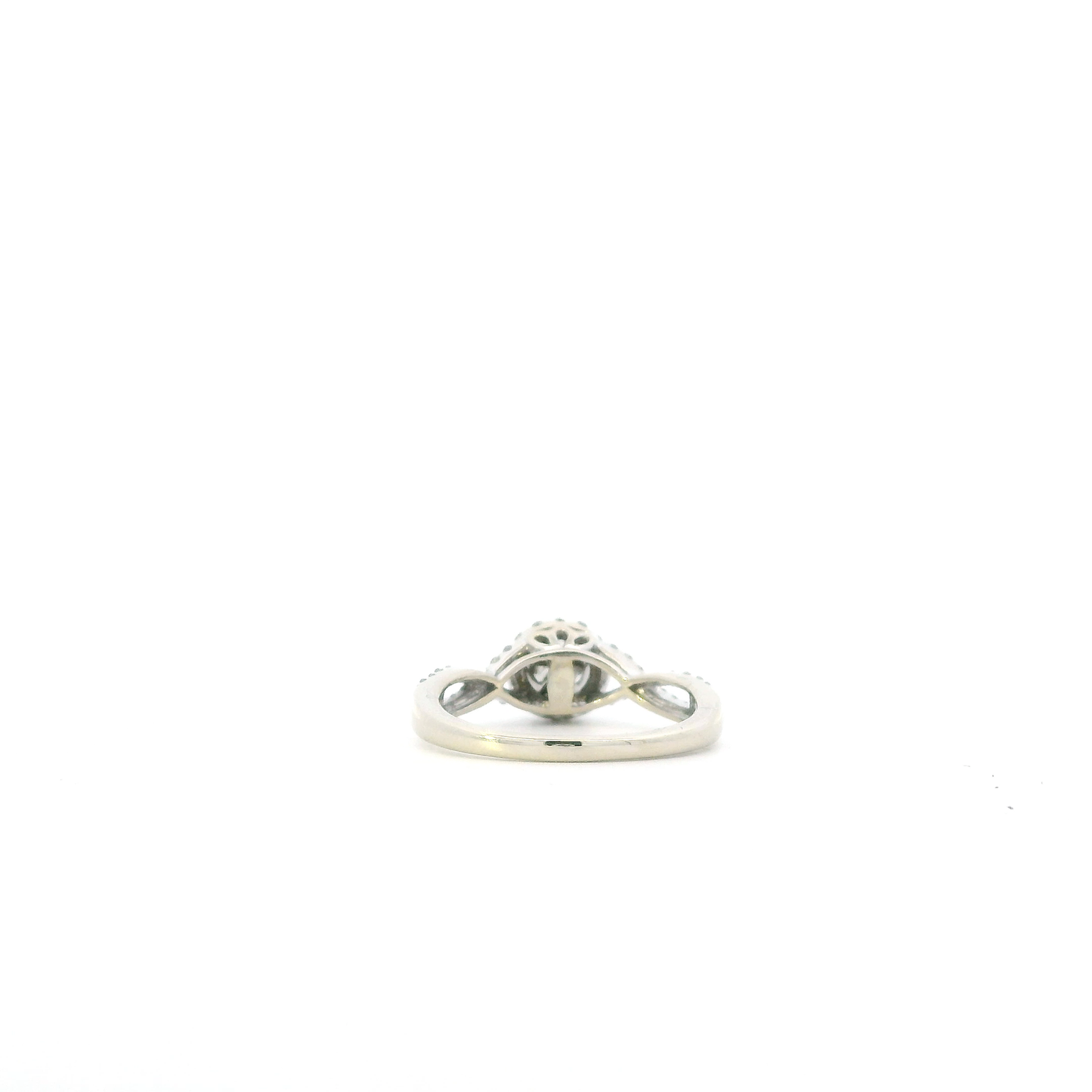 14K White Gold Diamond Women's Ring - 0.47ct