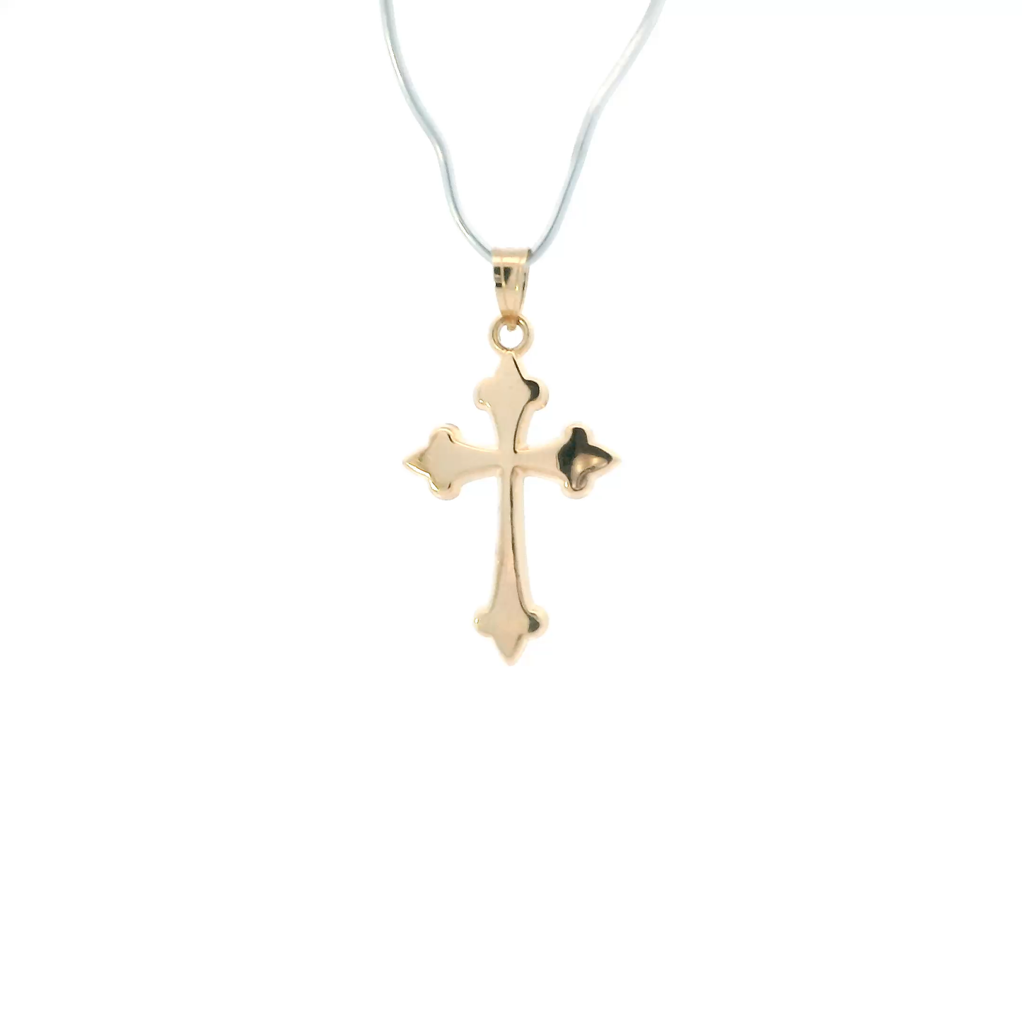 14K Yellow Gold Cross Pendant