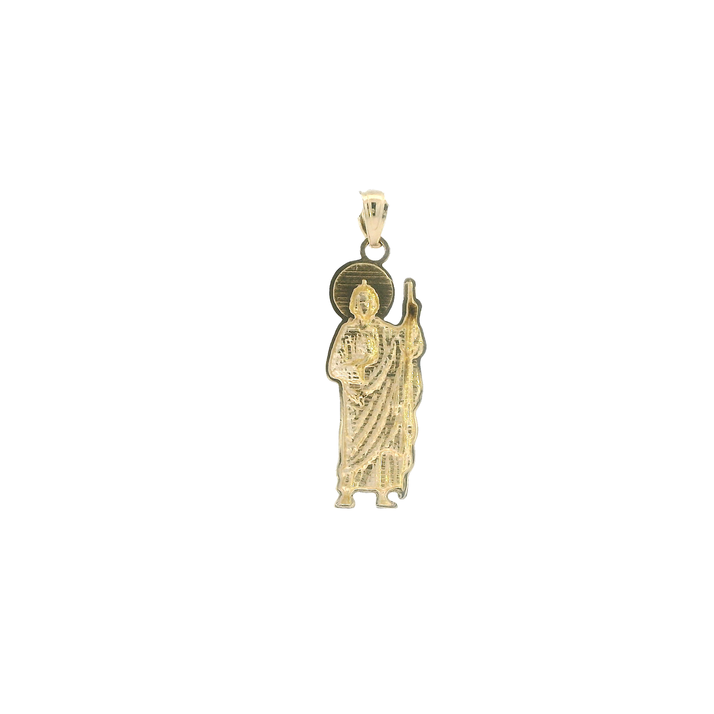 14K Yellow Gold Religious Figure Pendant