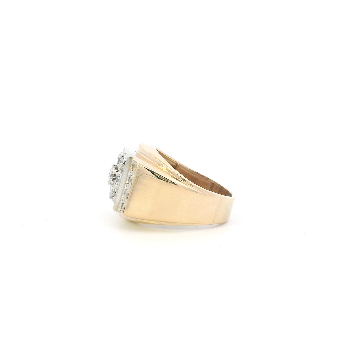 14K Yellow Gold Diamond Women's Ring - 0.63ct