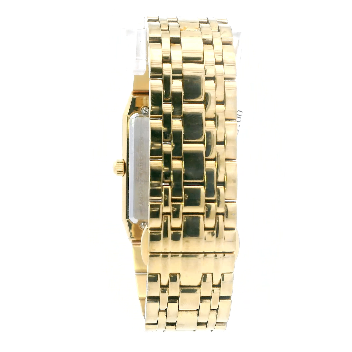 Bulova Diamond Dial Stainless Steel Rectangle Men's Wristwatch