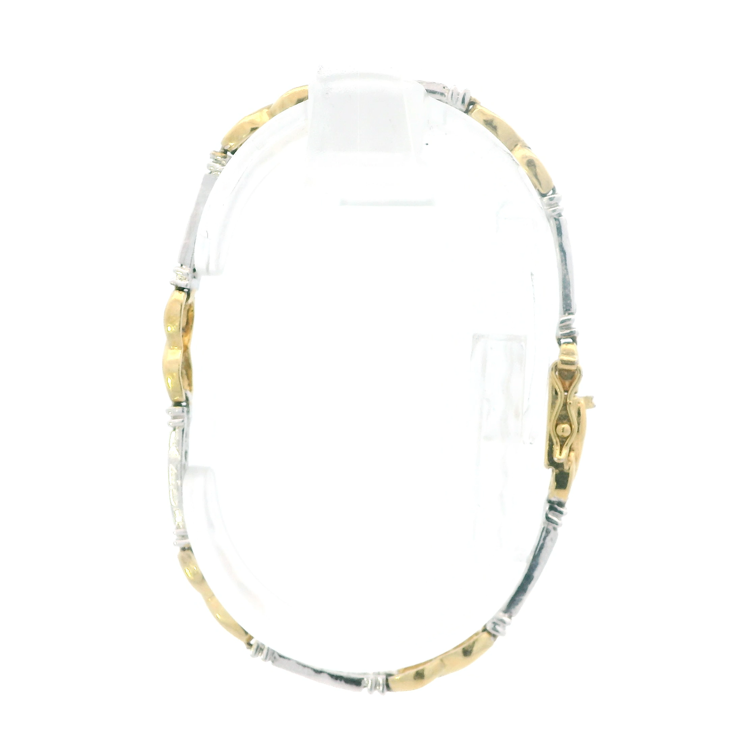 Sterling Silver & Gold Tone Silver Infinity Bracelet