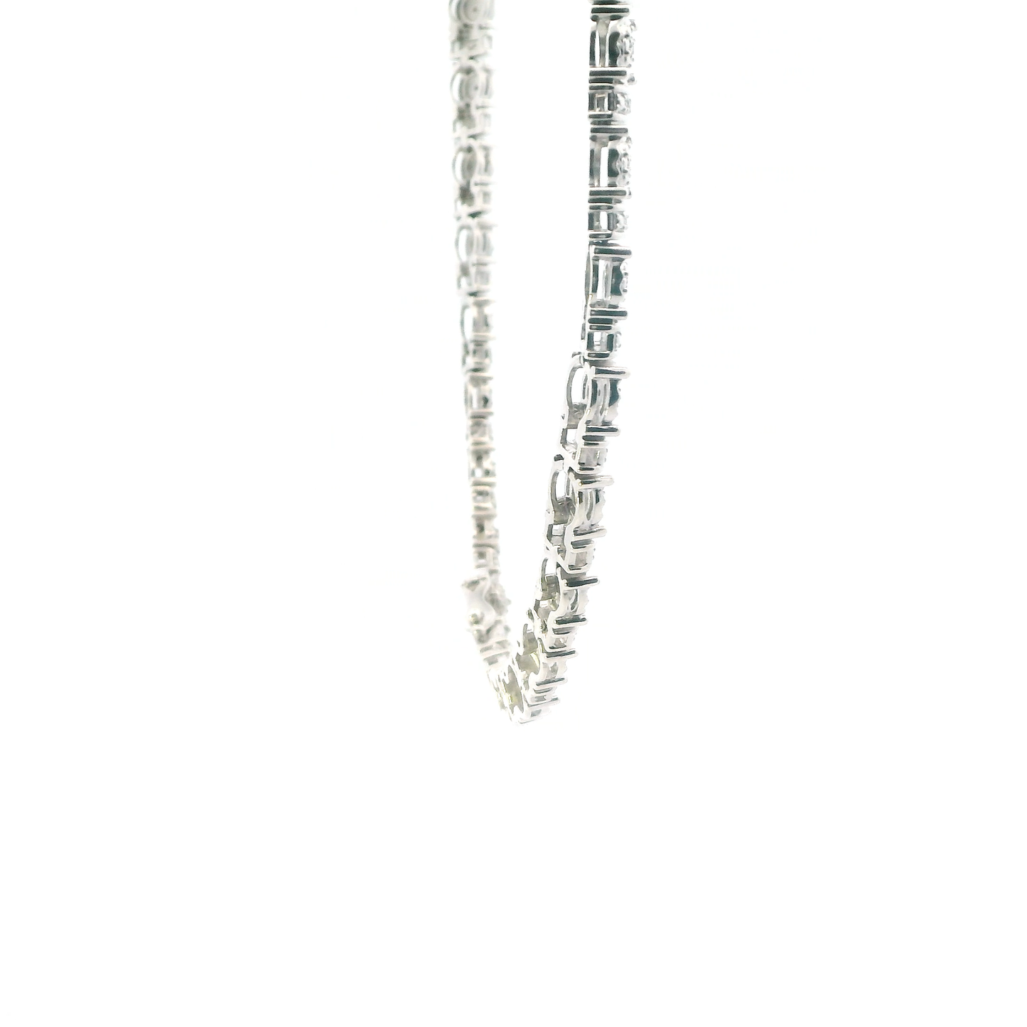 Sterling Silver 17" Diamond Necklace - 0.66ct