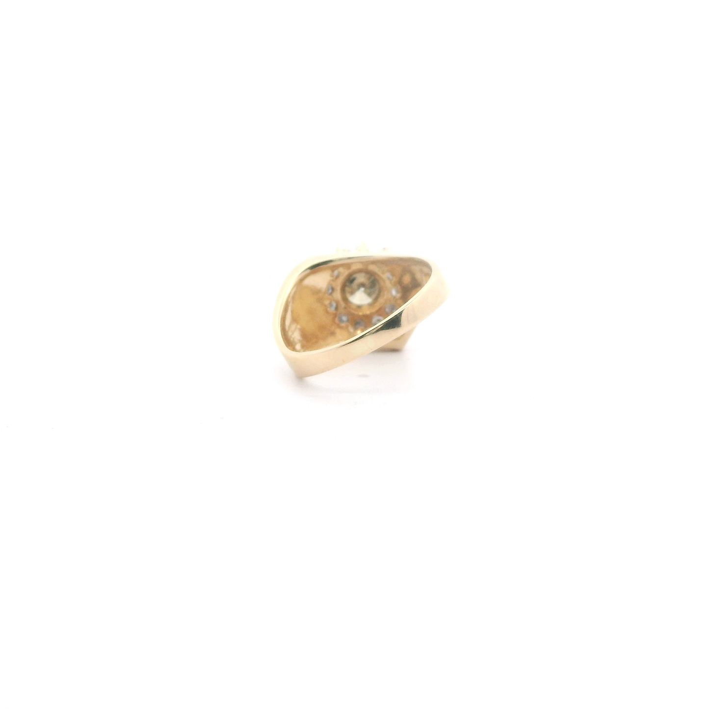 14K Yellow Gold Diamond Women's Ring - 0.98ct