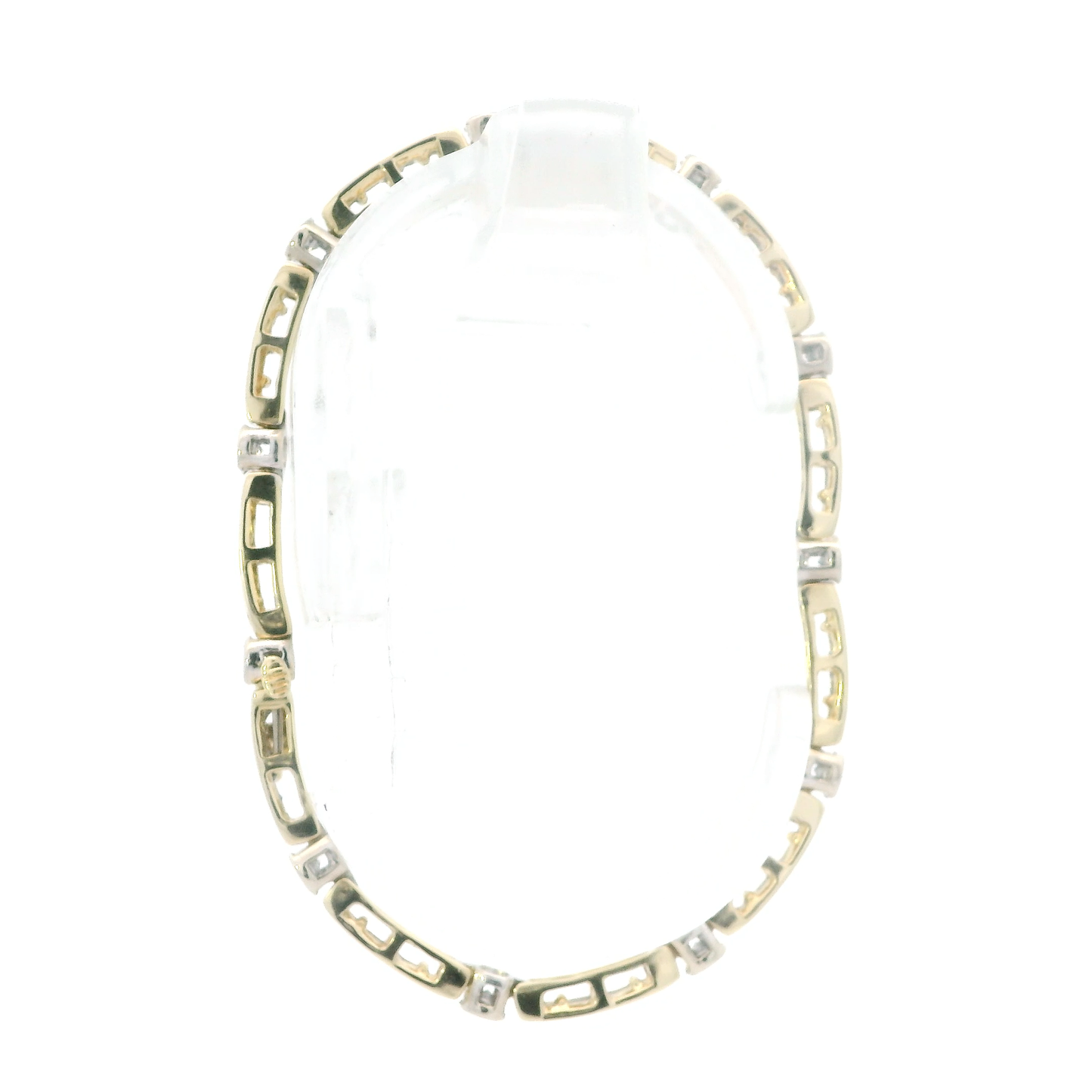 14K Yellow & White Gold 7" Diamond Tennis Bracelet -2.07ct