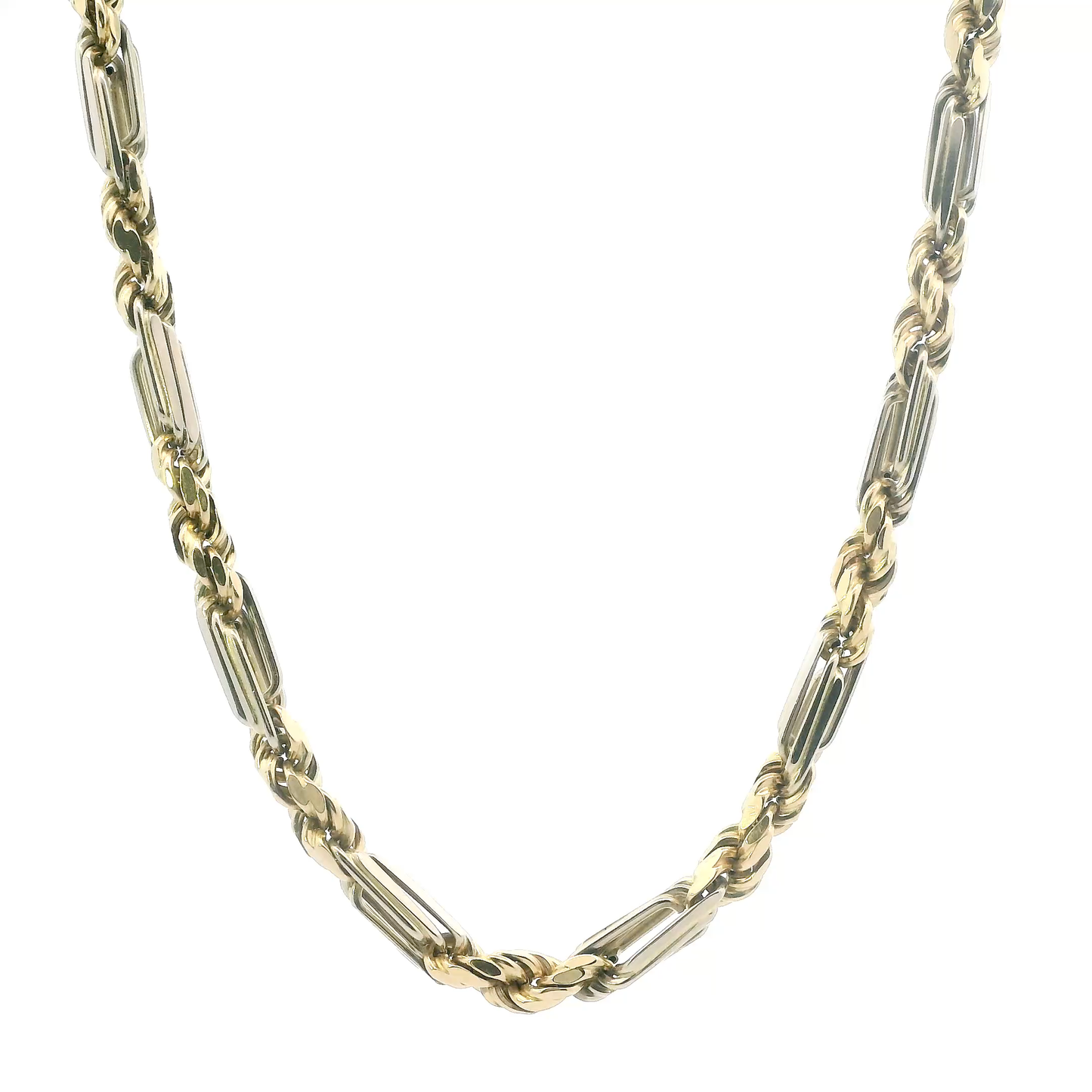 14K Yellow & White Gold 25" Figarope Chain