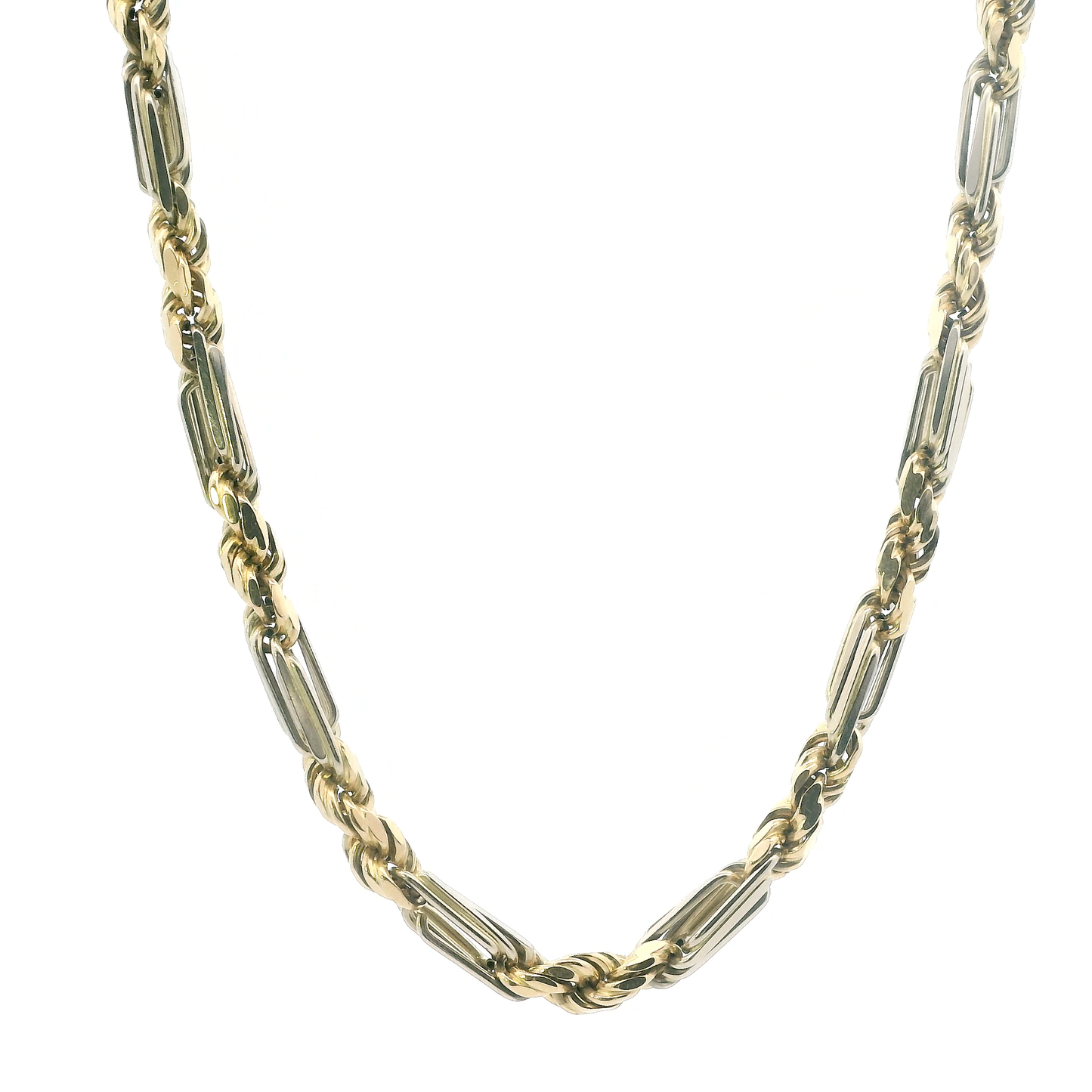 14K Yellow & White Gold 25" Figarope Chain