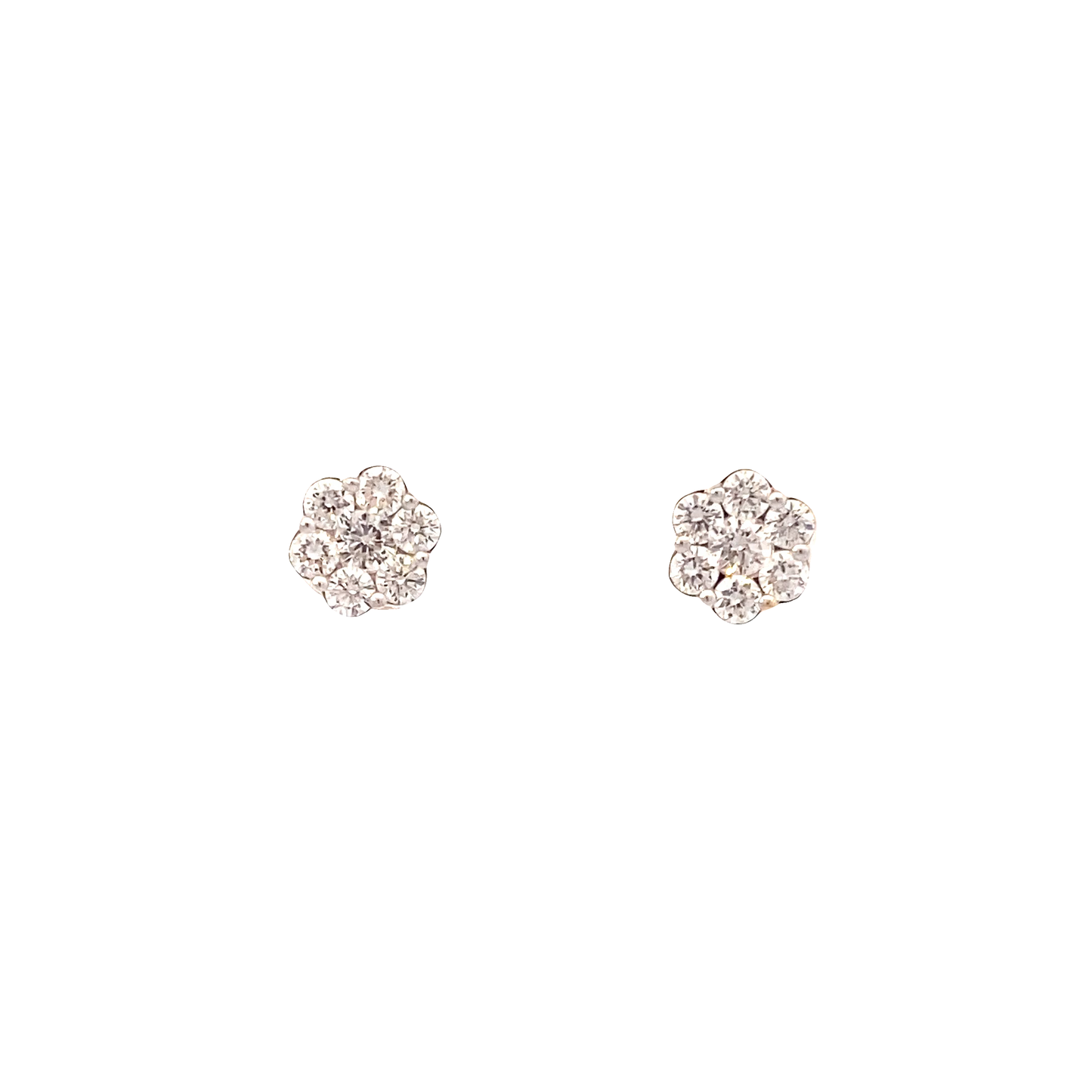 New 14K Yellow Gold Lab Diamond Earrings - 0.75ct