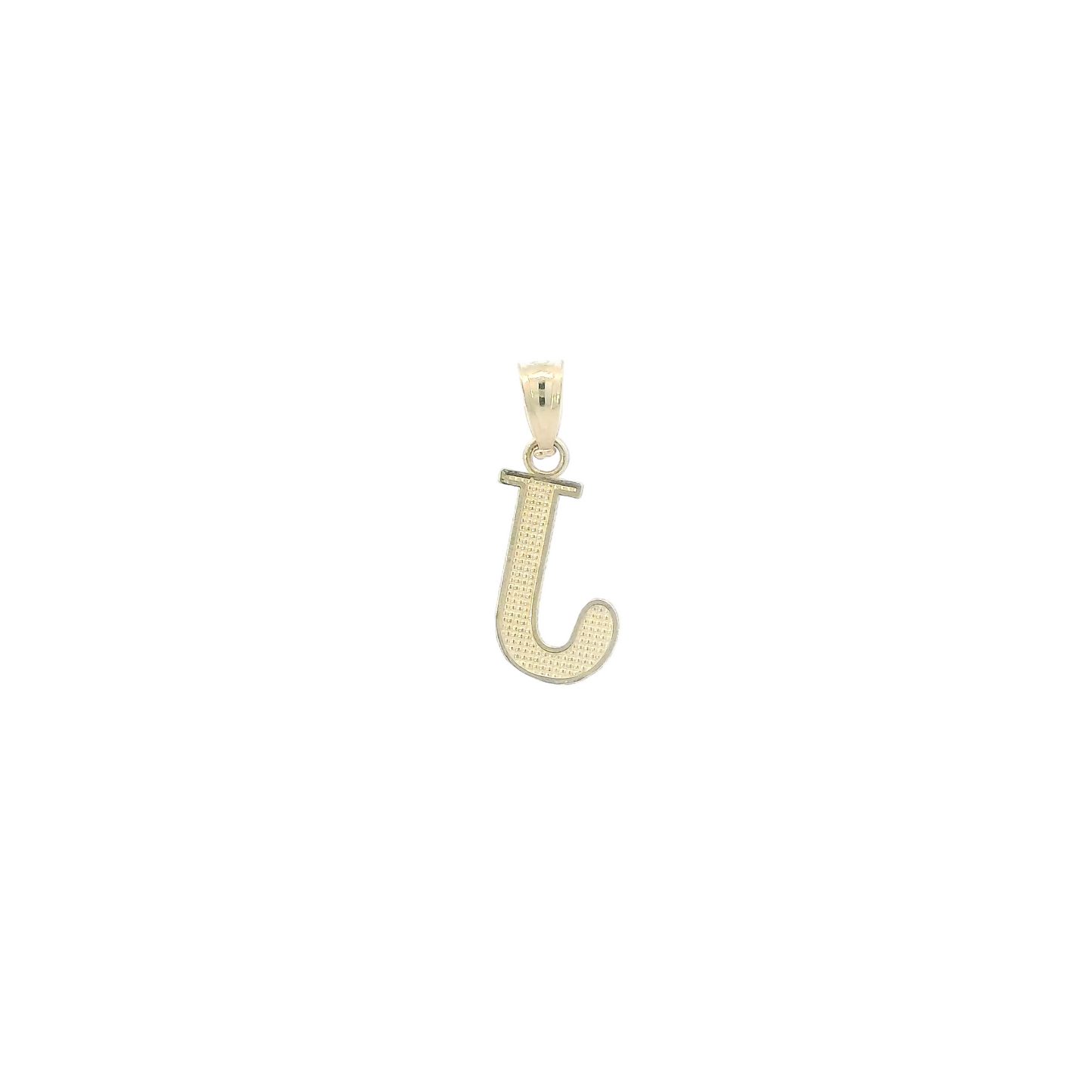 10K Yellow Gold Letter "J" Pendant