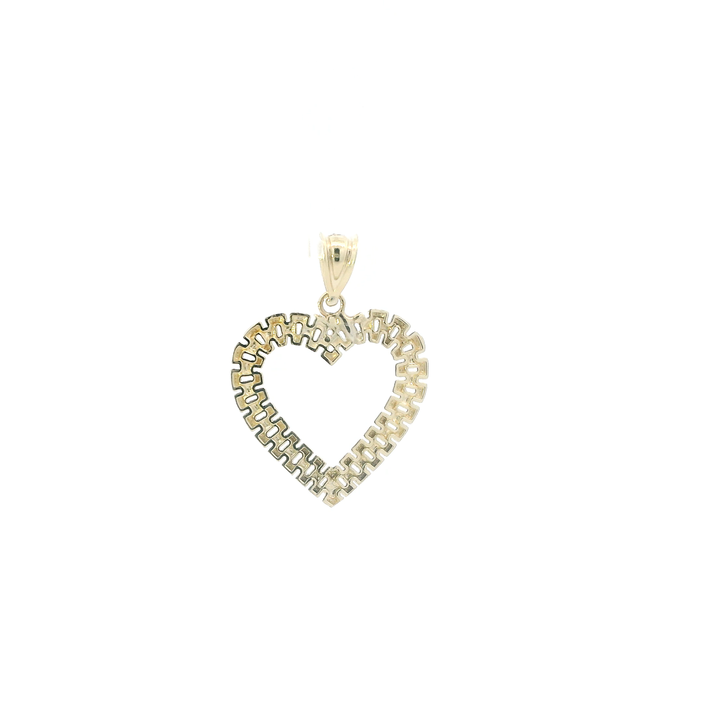 10K Yellow Gold Rolex Heart Pendant