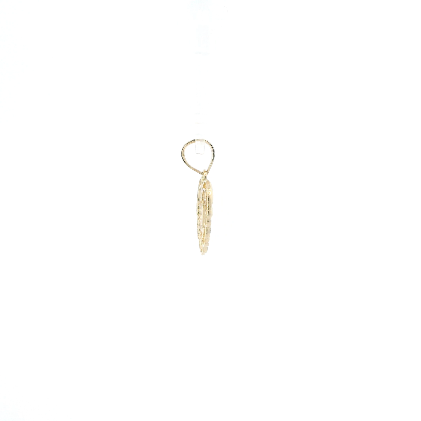 14K Yellow & Rose Gold "15" Heart Pendant
