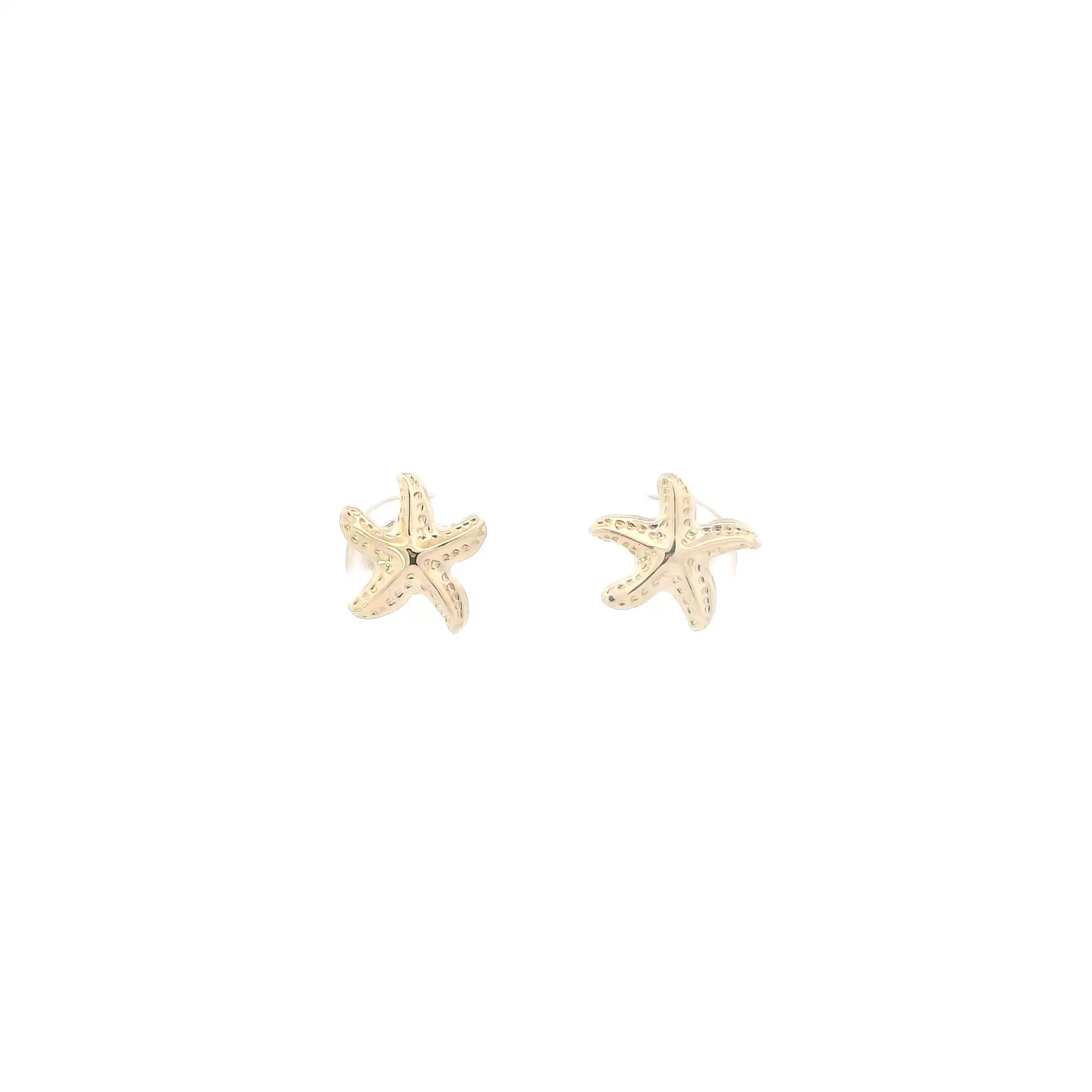 14K Yellow Gold Starfish Stud Earrings