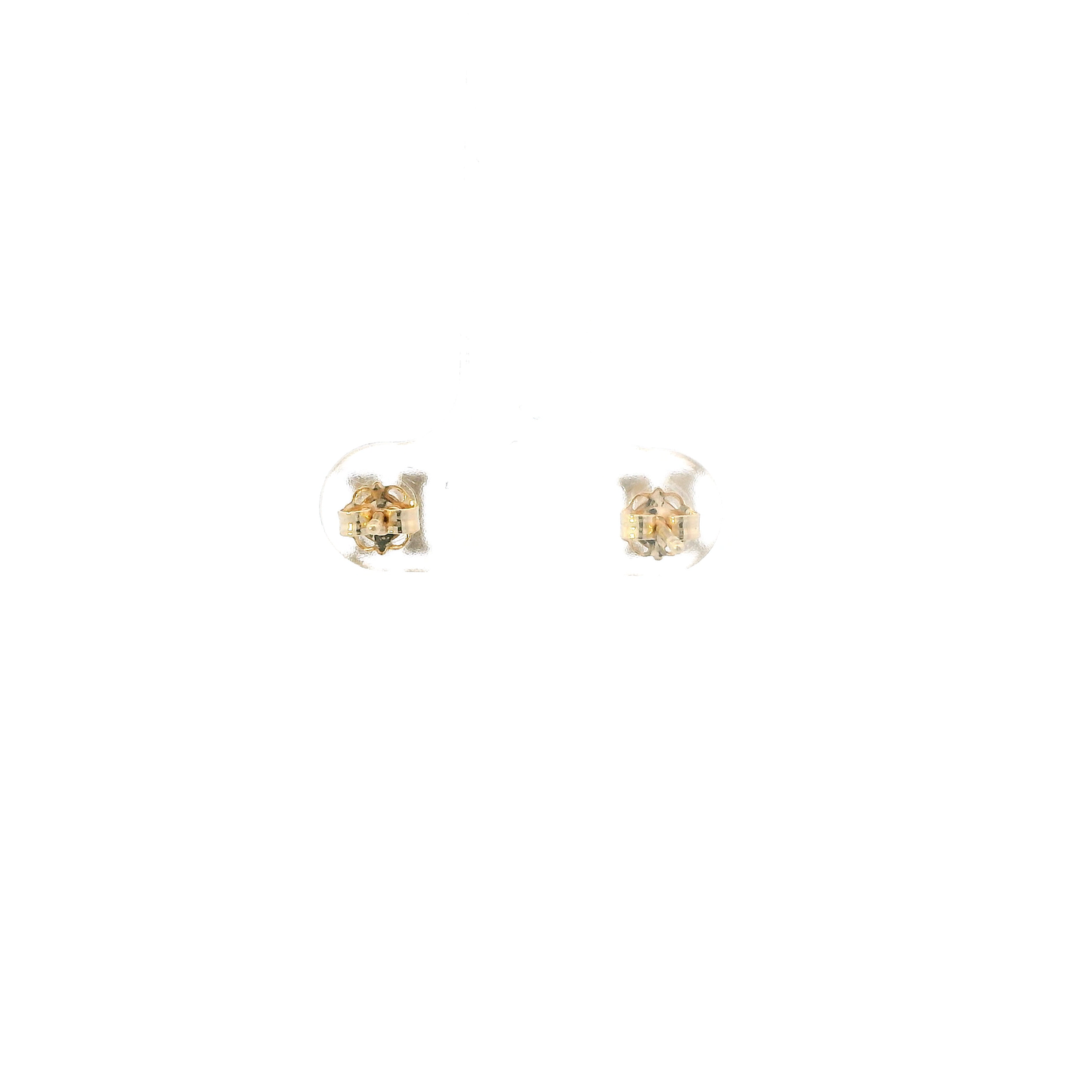 14K Yellow Gold Letter "M" Earrings