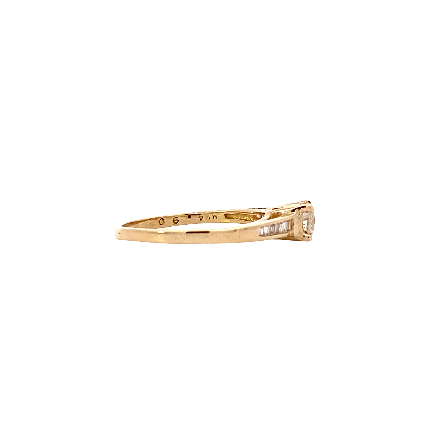14K Yellow Gold Women's Diamond Ring - 0.29ct