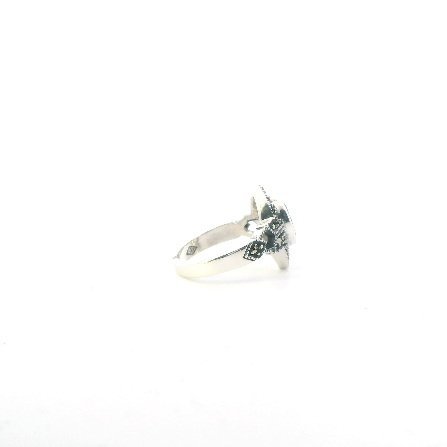 Judith Jack Sterling Silver Marcasite Womens Ring