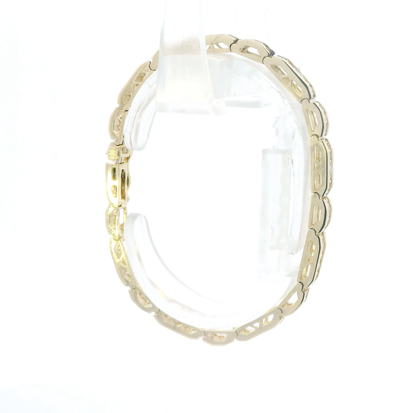 14K Yellow Gold 6.25" Diamonds Tennis Bracelet - 1.32ct