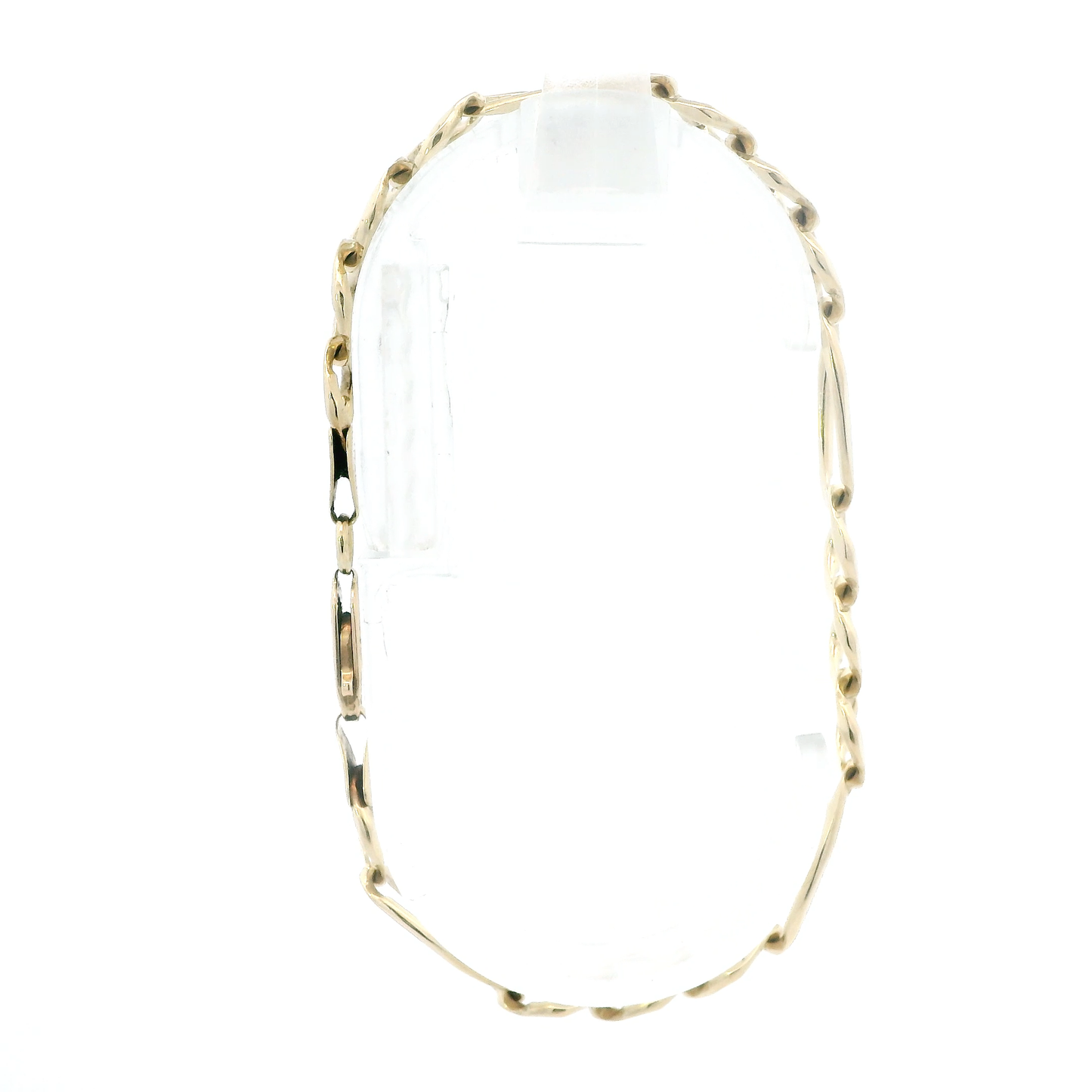 10K Yellow Gold 8" Figaro Bracelet