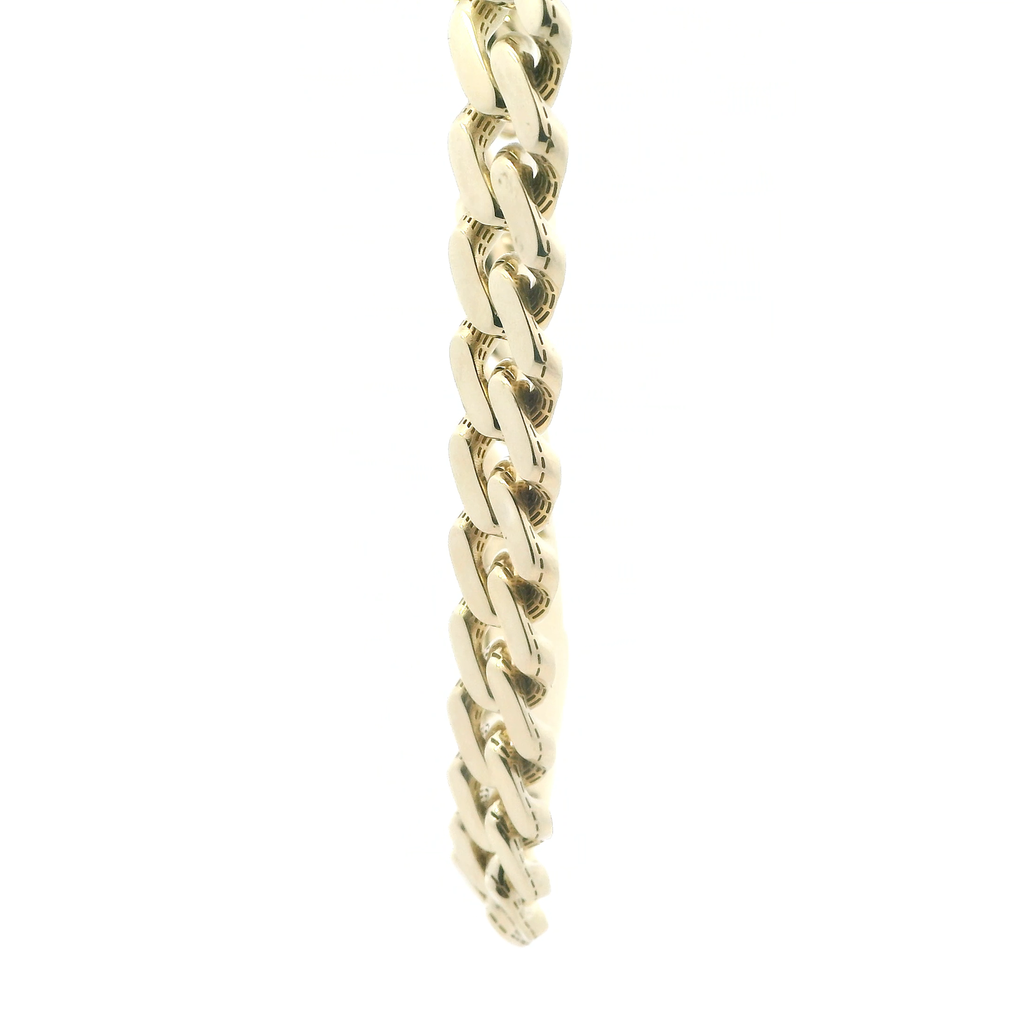 10K Yellow Gold 27.5" Hollow Monaco Chain