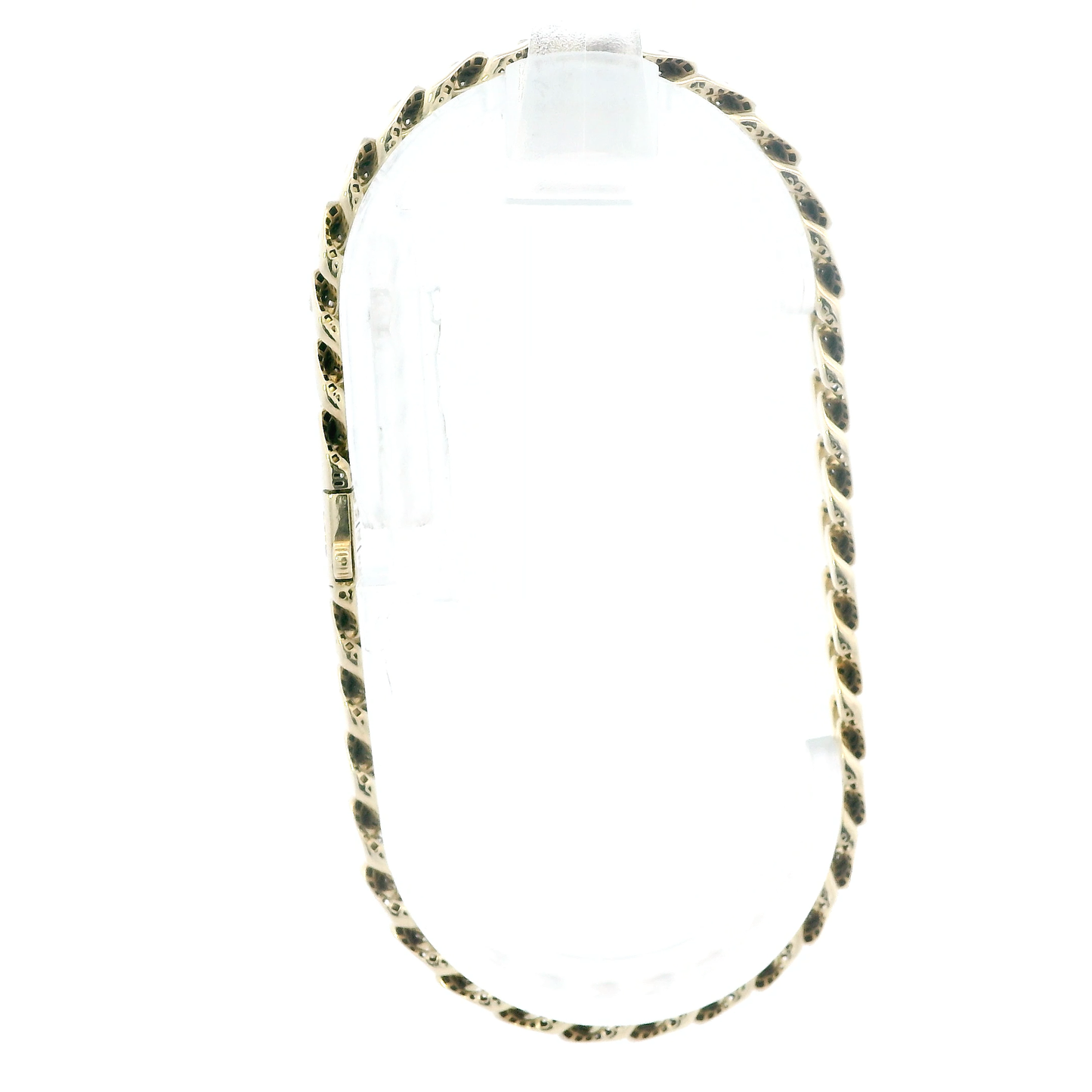 10K Yellow Gold Monaco Link Bracelet