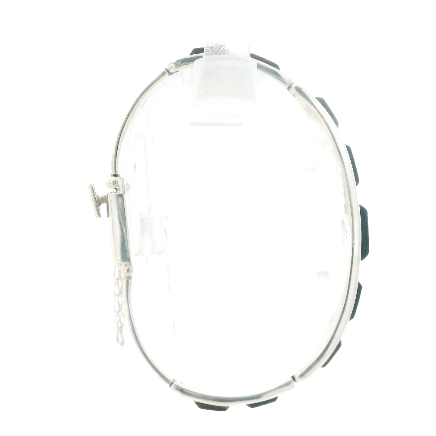 Vintage Sterling Silver Abalone Bracelet